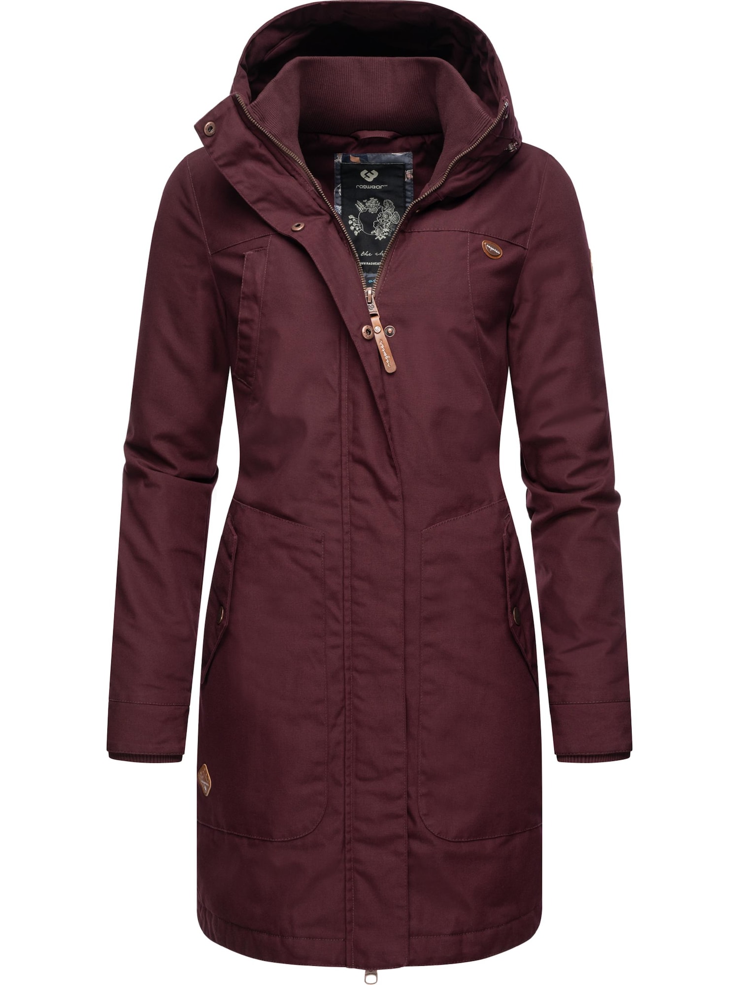 Ragwear Funkcionalen plašč 'Jannisa'  bordo