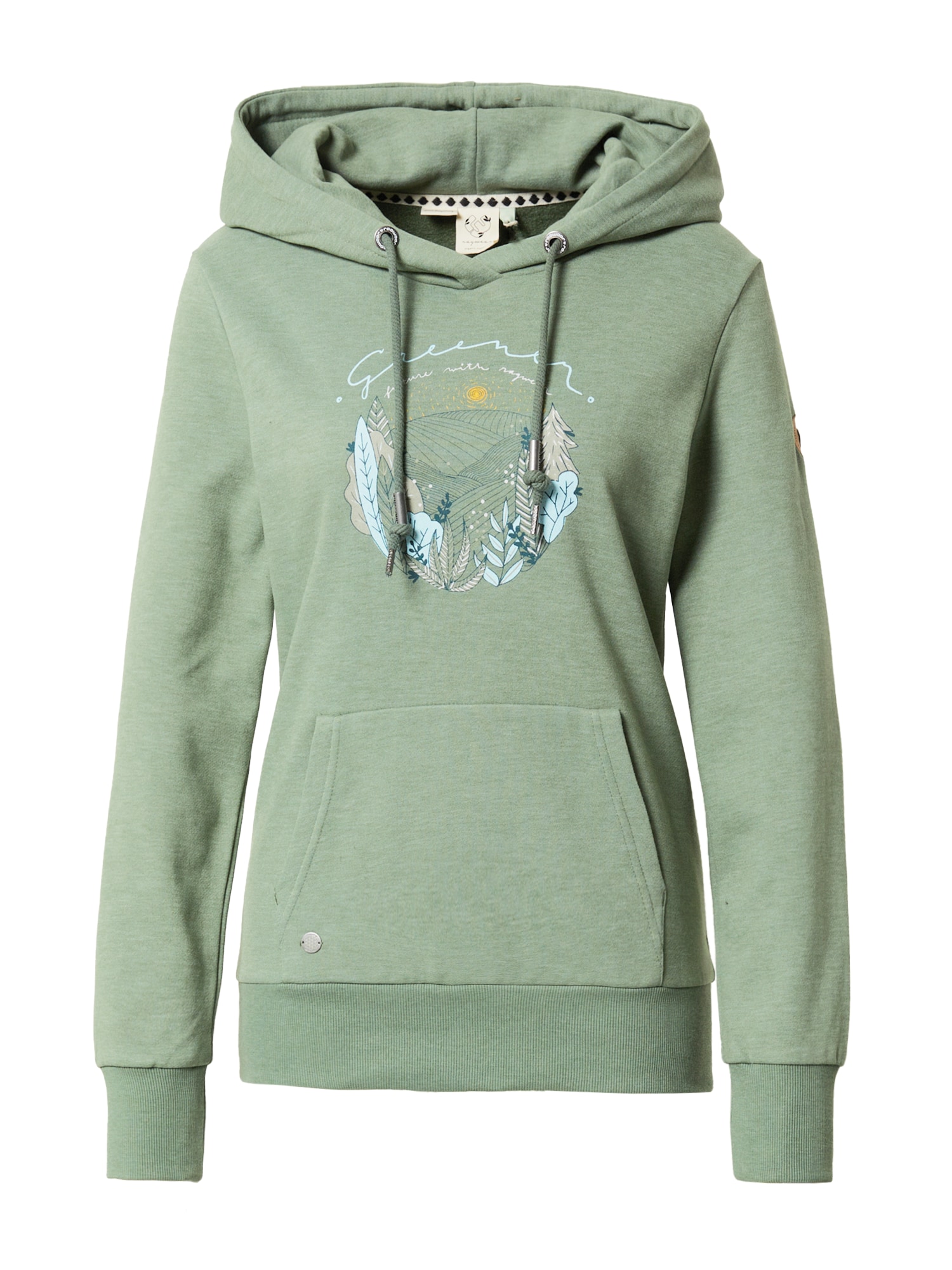 Ragwear Majica 'BERIT'  nebeško modra / rumena / kamen / kivi