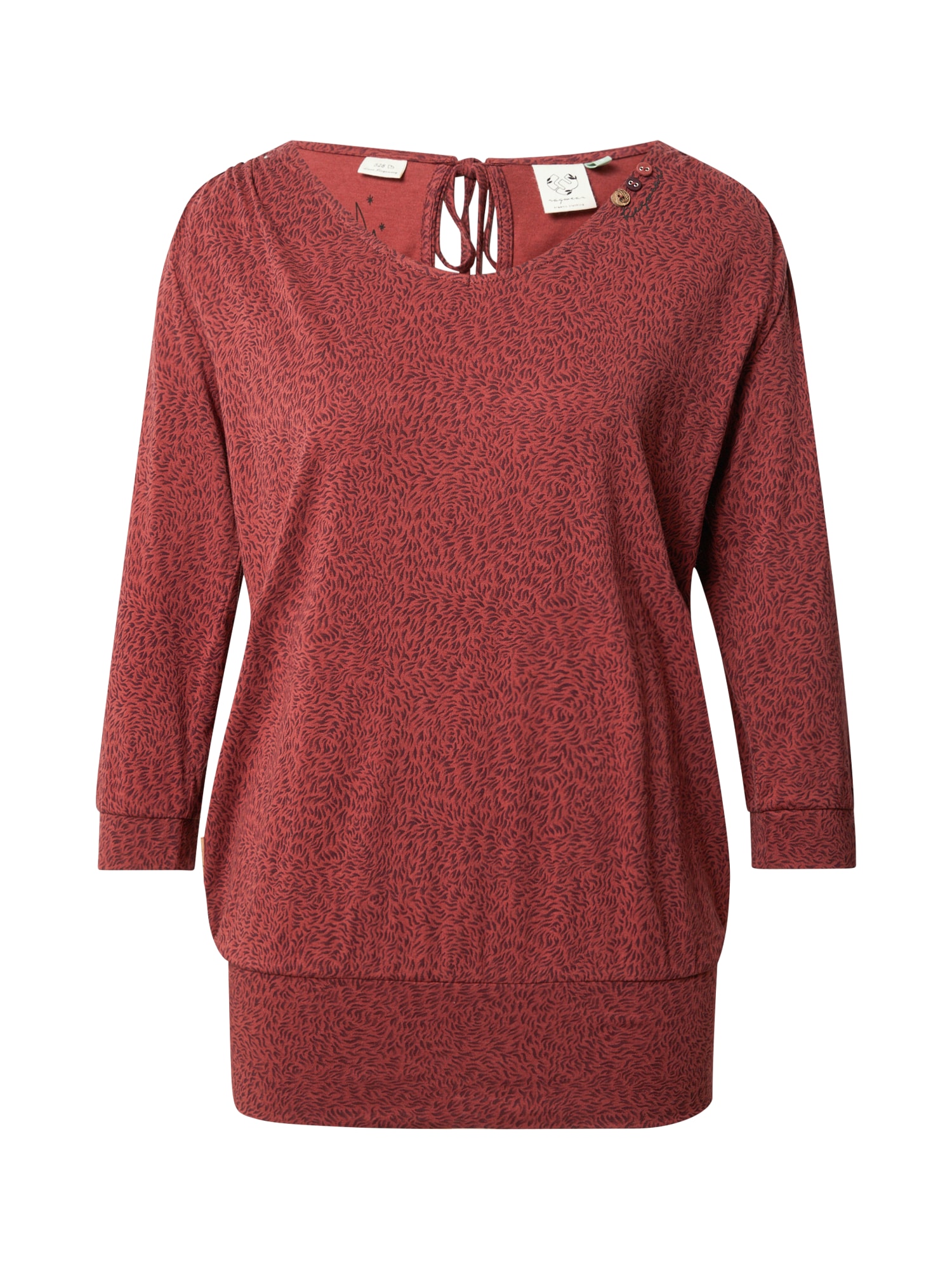 Ragwear Majica 'CASIDY'  krvavo rdeča / črna