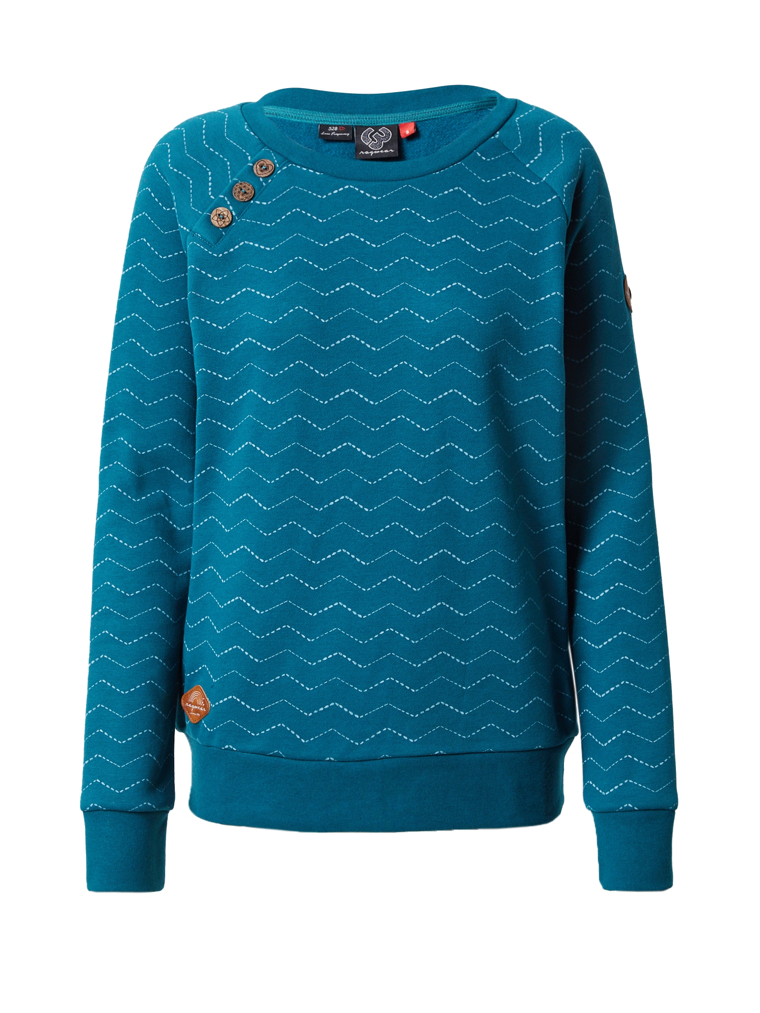 Ragwear Majica 'DARIA'  petrol / bela