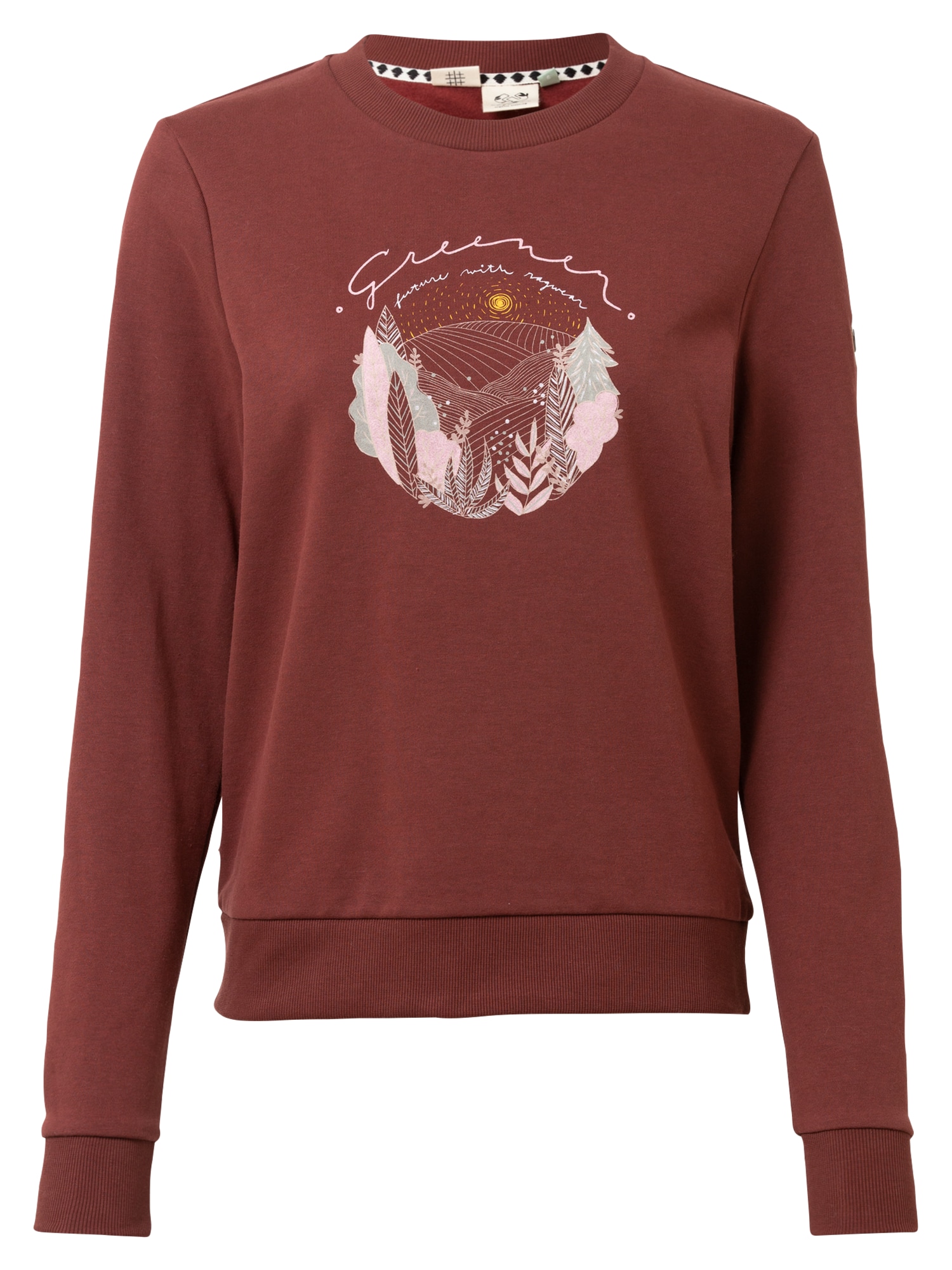 Ragwear Majica 'EFFA'  rumena / pastelno zelena / roza / rjasto rdeča