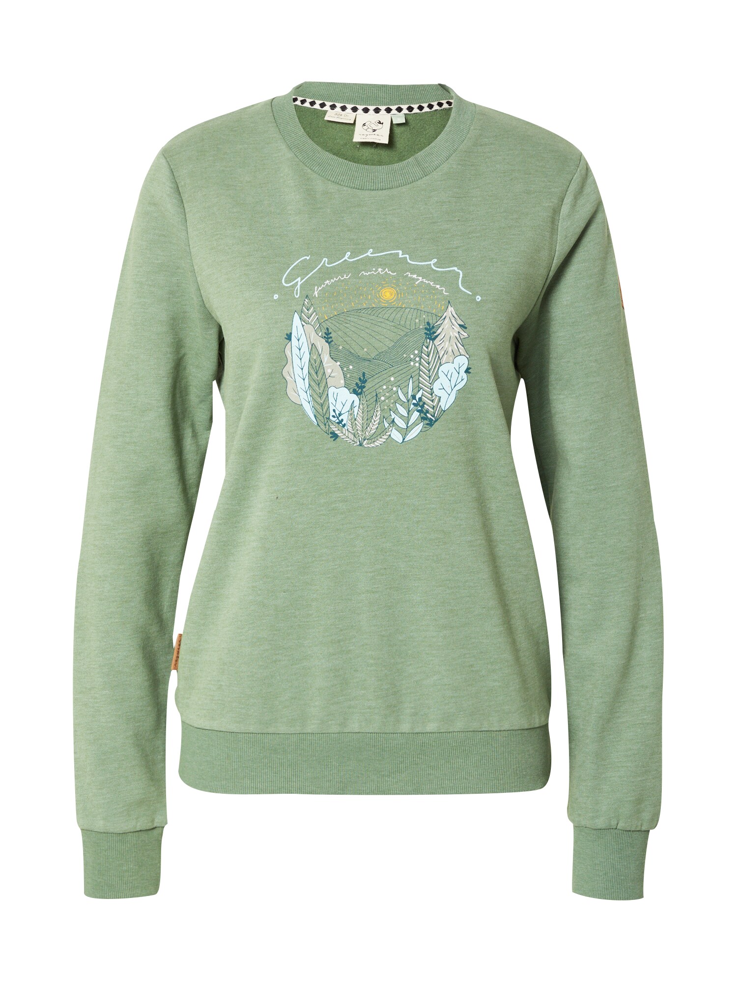 Ragwear Majica 'EFFA'  svetlo modra / greige / jabolko