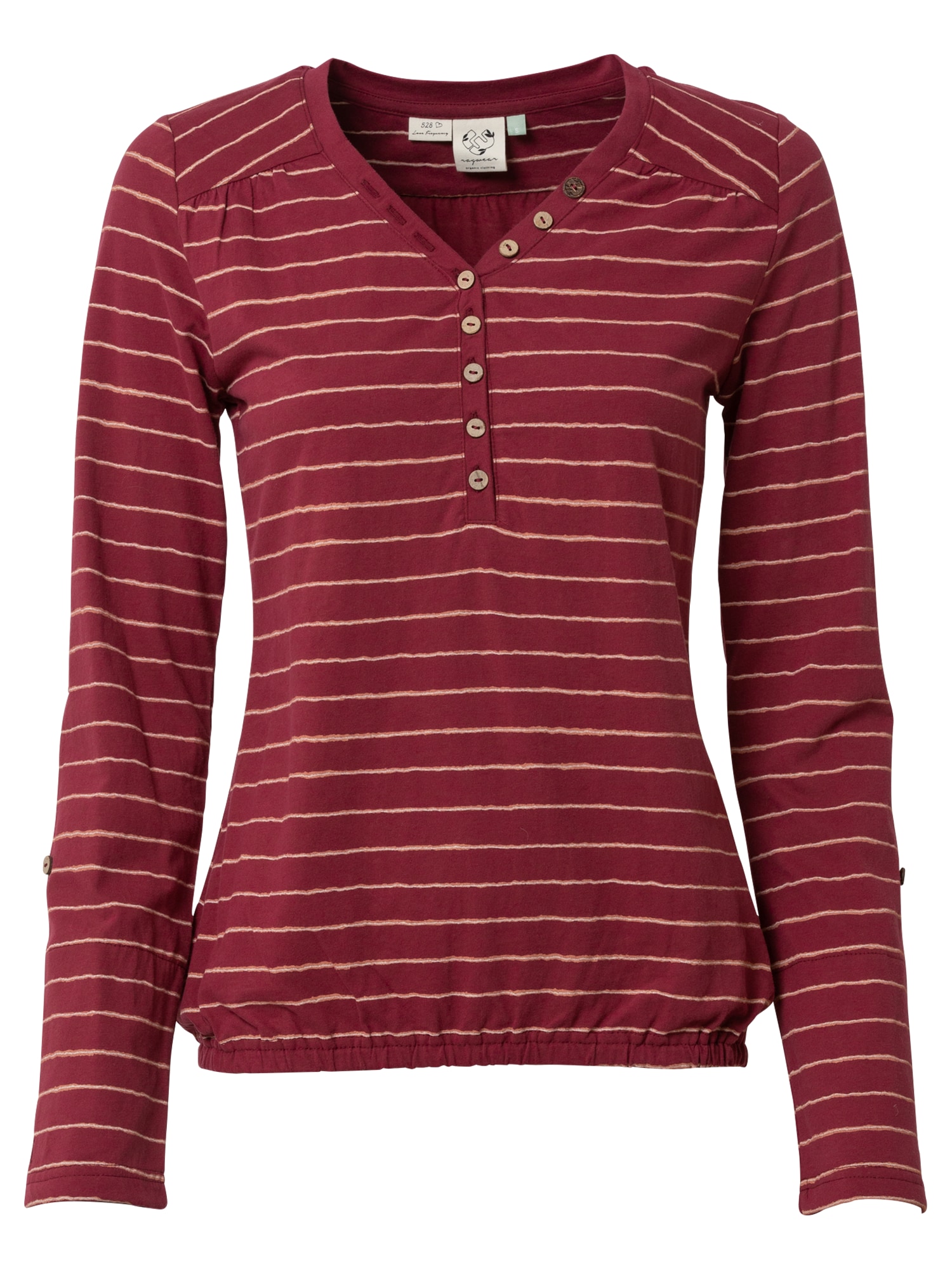 Ragwear Majica 'PINCH'  bež / vinsko rdeča