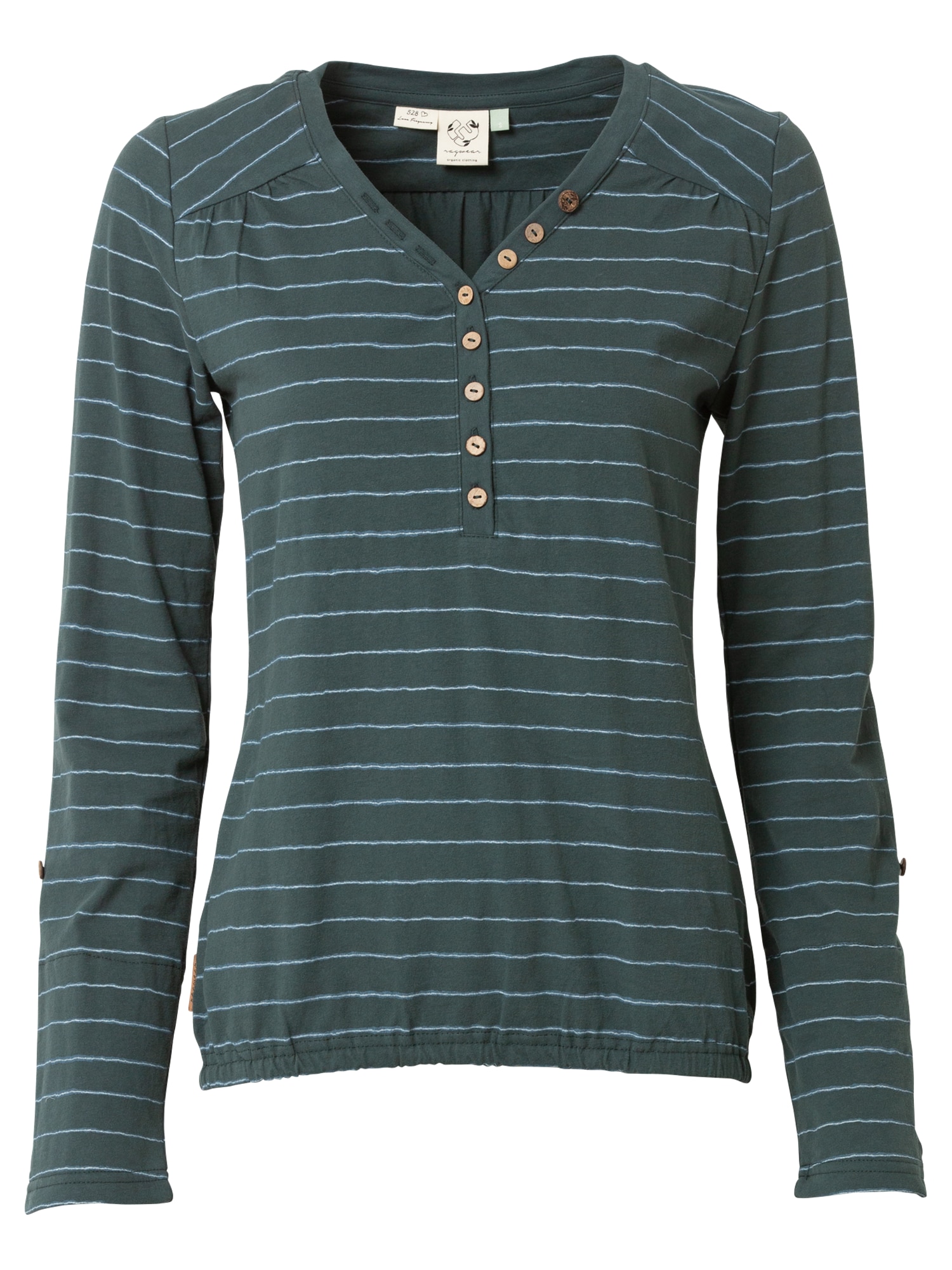 Ragwear Majica  temno zelena / bela