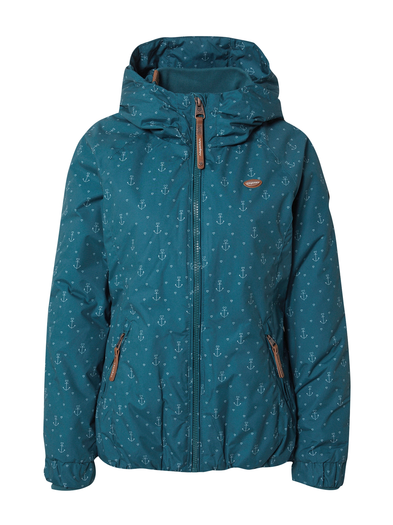 Ragwear Prehodna jakna 'DIZZIE MARINA'  rjava / temno zelena / bela