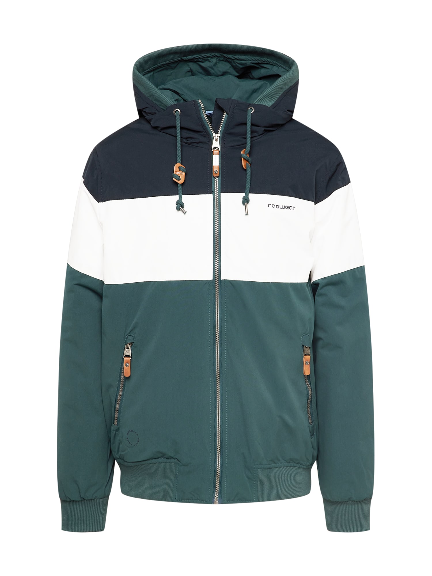 Ragwear Prehodna jakna 'JAYCE'  mornarska / smaragd / bela