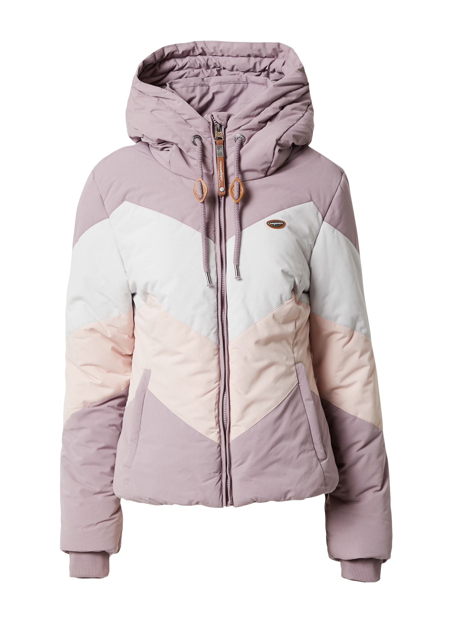 Ragwear Prehodna jakna 'NOVVA'  sivka / breskev / bela