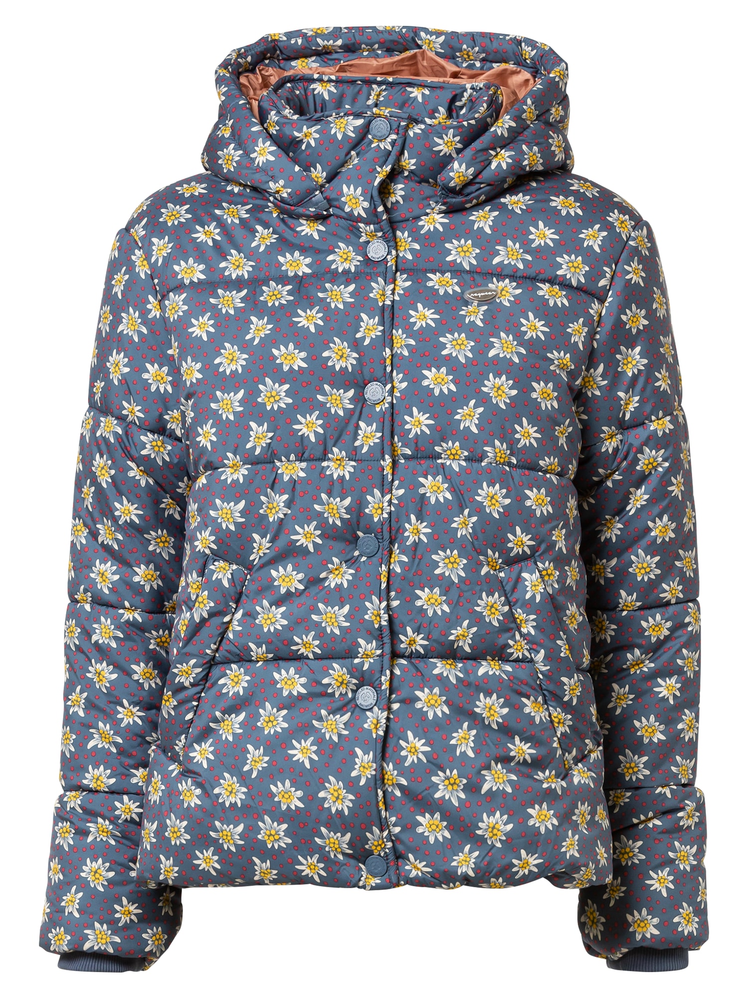 Ragwear Prehodna jakna 'RELIVE REMAKE'  golobje modra / rumena / roza / bela