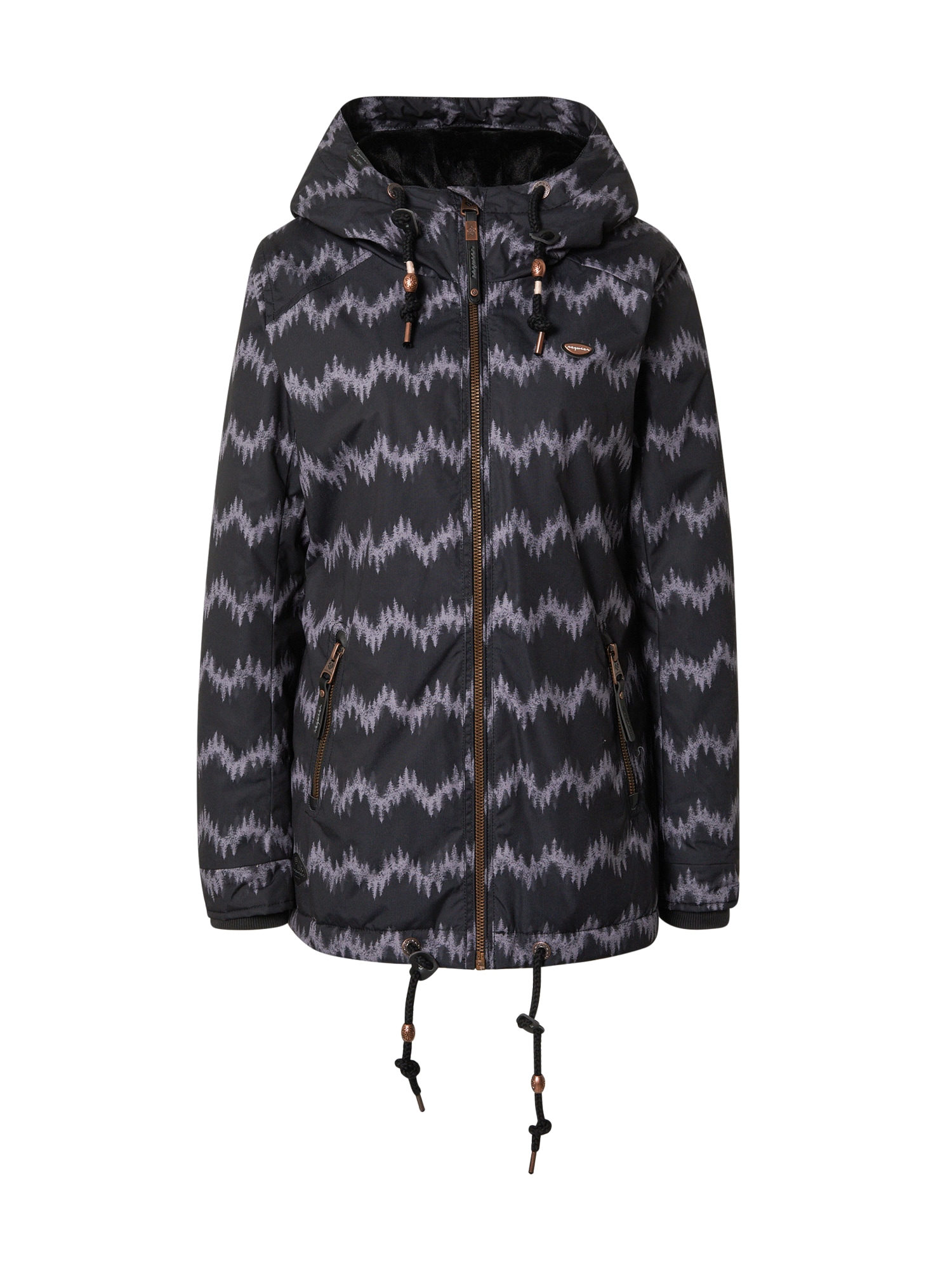 Ragwear Prehodna jakna 'ZUZKA'  lila / črna