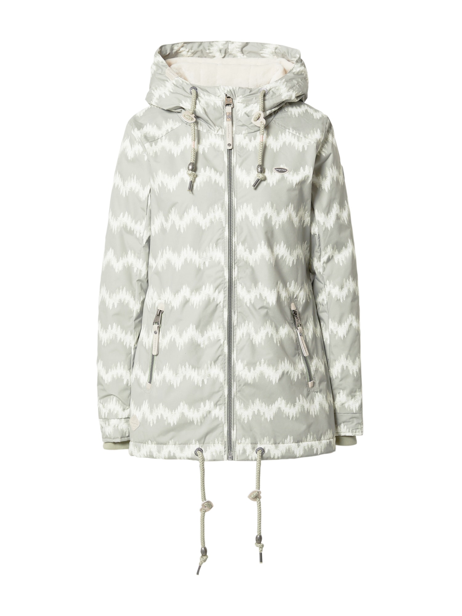 Ragwear Prehodna jakna 'ZUZKA'  pastelno zelena / bela