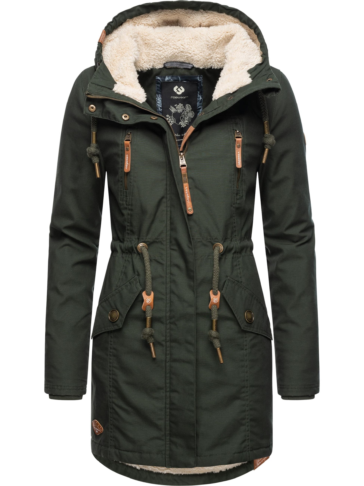 Ragwear Zimska jakna 'Elsie'  temno zelena