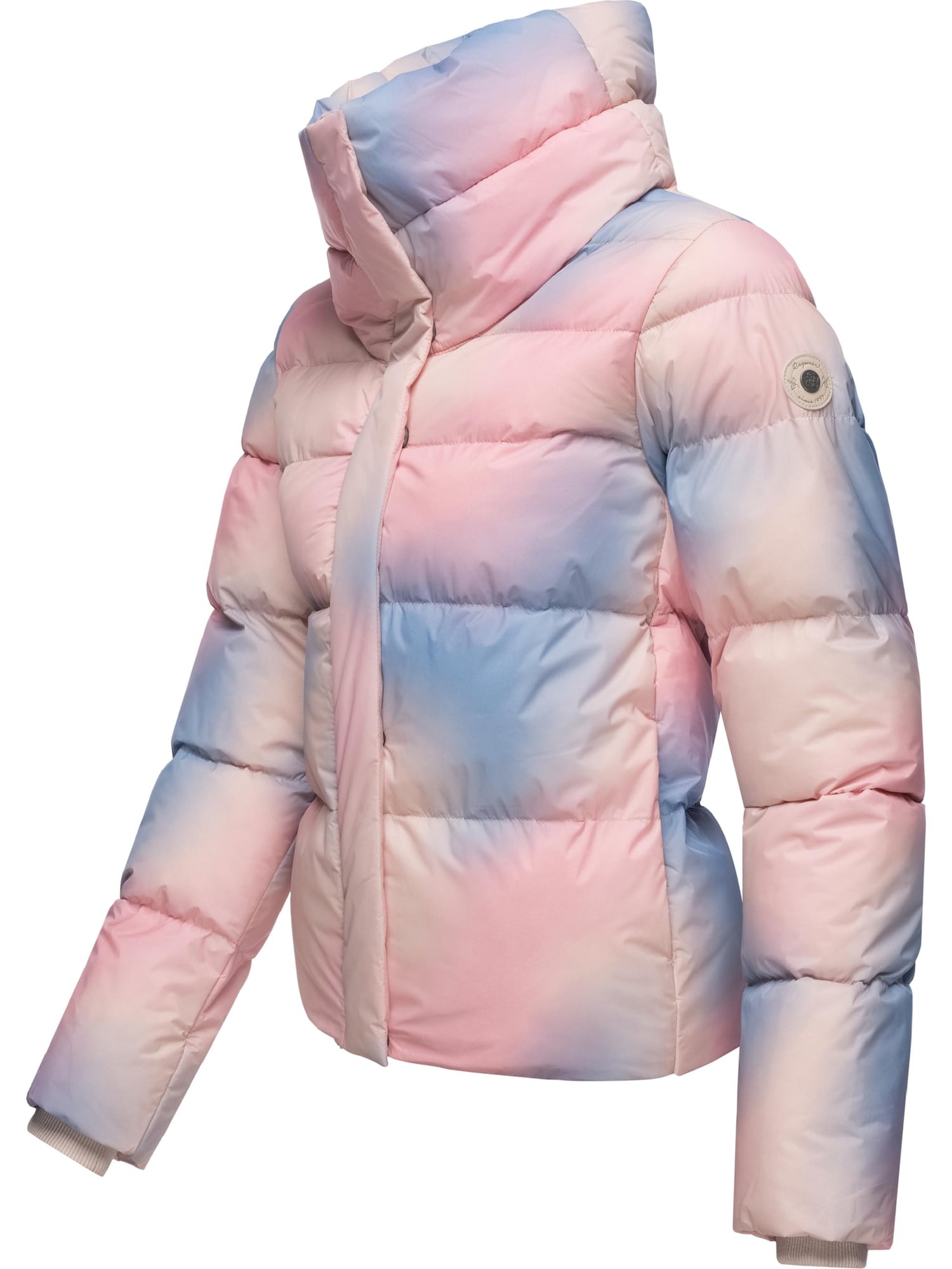 Ragwear Zimska jakna 'Lunis Ombre'  rdeča / črna