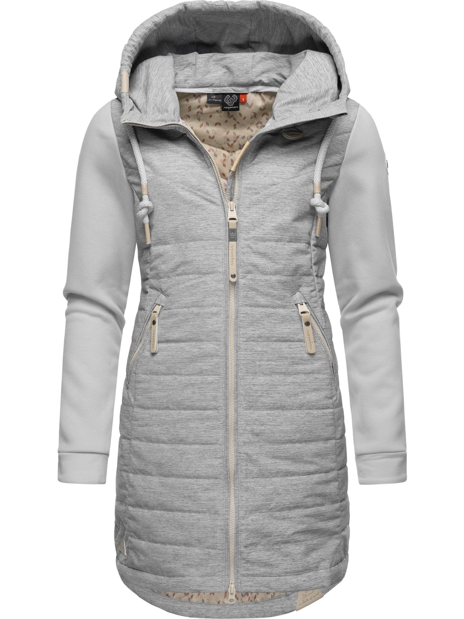 Ragwear Zimski plašč 'Lucinda'  siva / svetlo siva