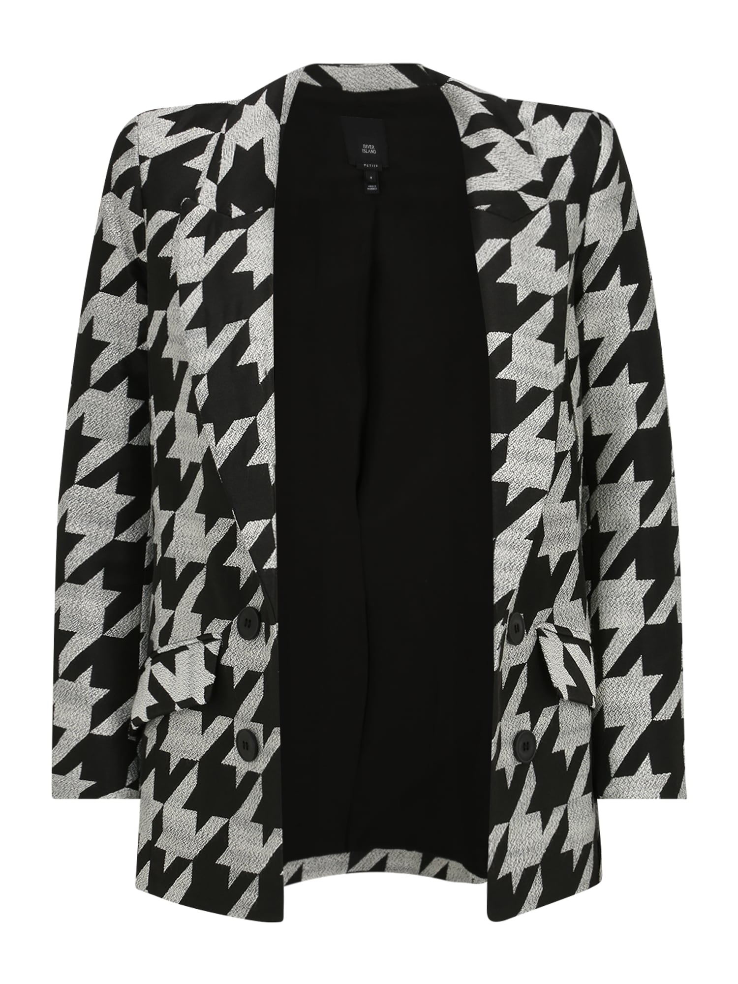 River Island Petite Blazer  črna / bela