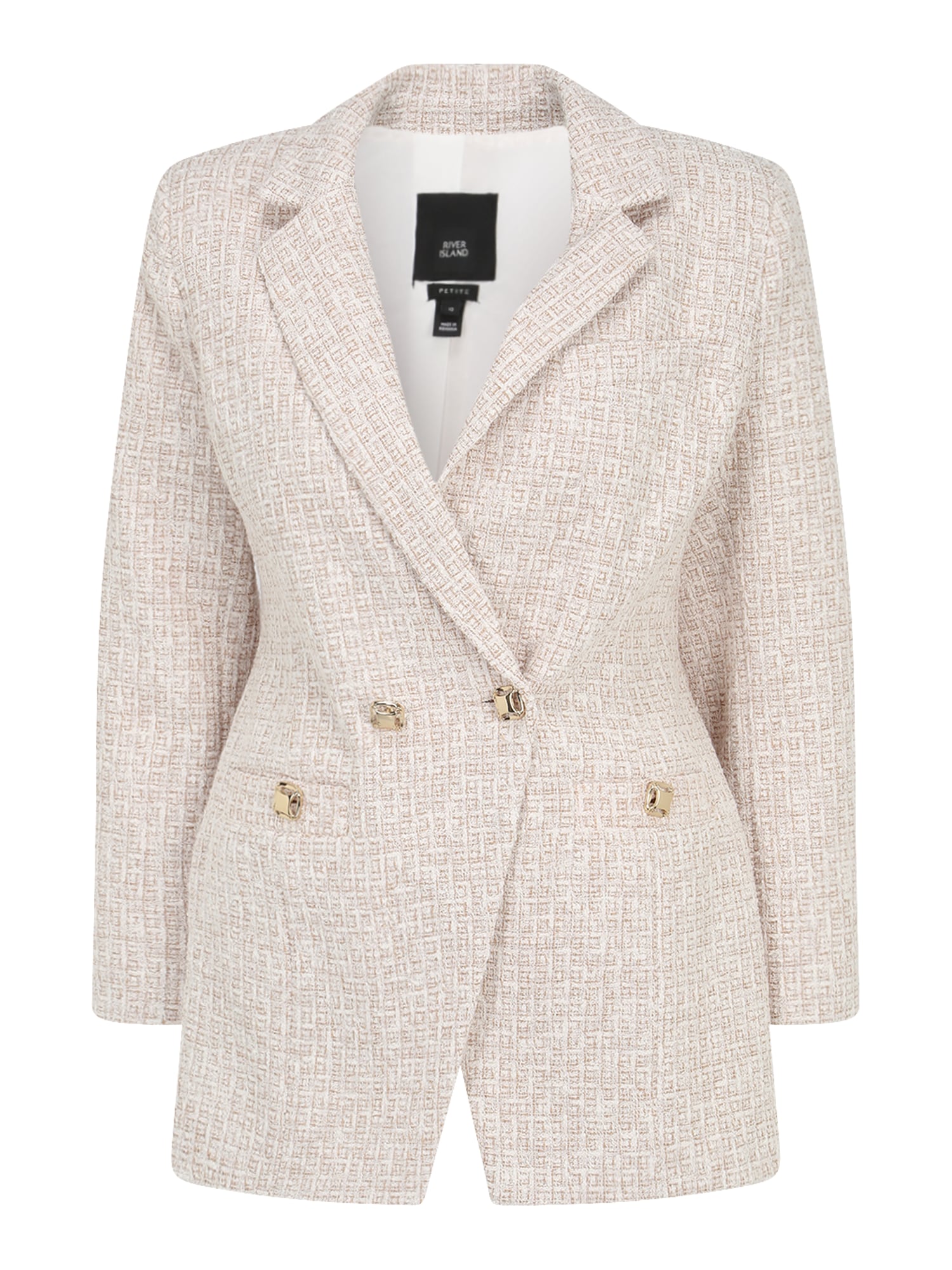 River Island Petite Blazer  kremna
