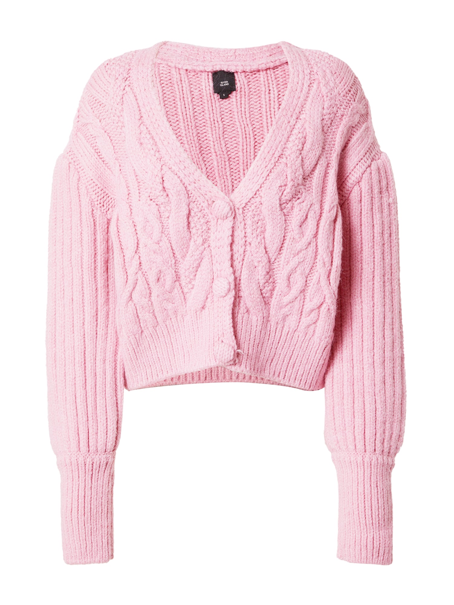 River Island Pletena jopa  roza