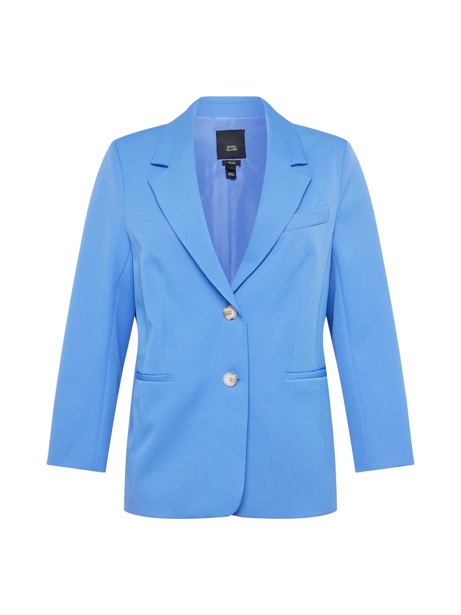 River Island Plus Blazer  svetlo modra