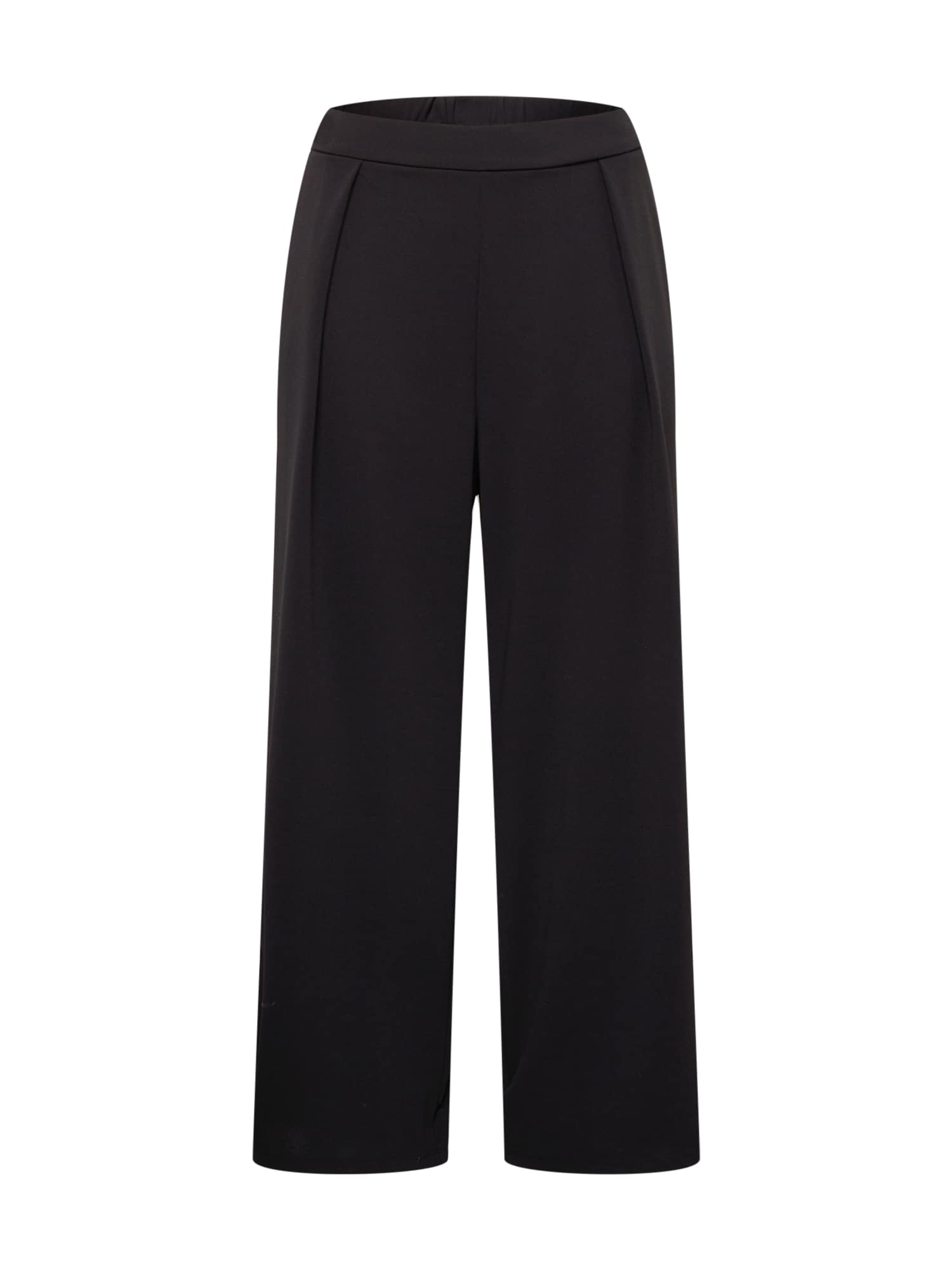 River Island Plus Hlače z naborki  črna