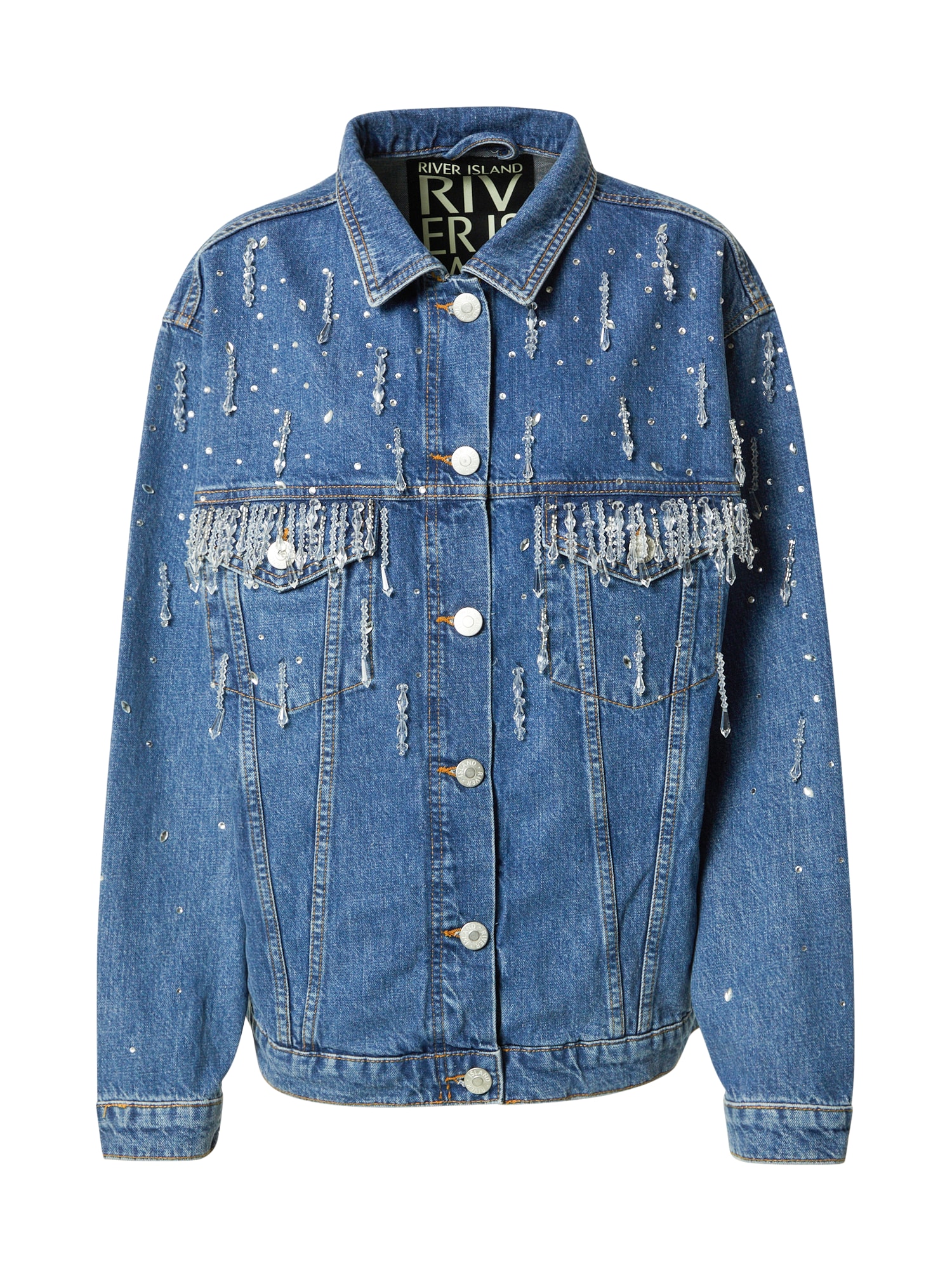 River Island Prehodna jakna  moder denim