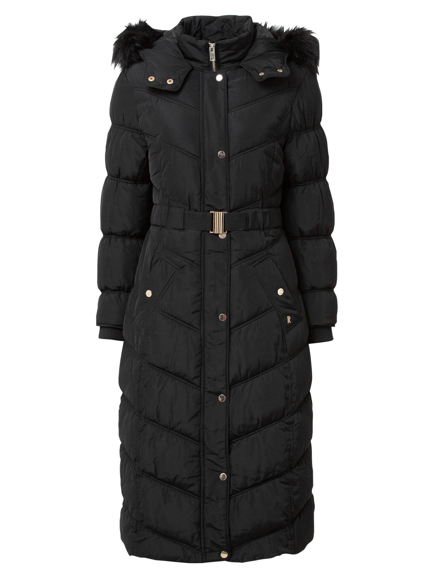 River Island Zimski plašč  črna