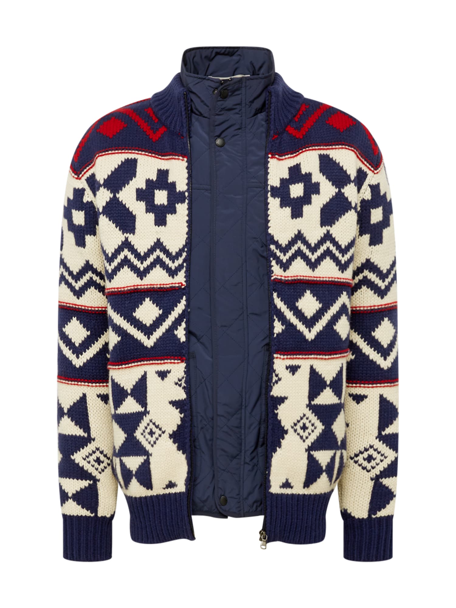 SCOTCH & SODA Pletena jopa  bež / mornarska / temno rdeča