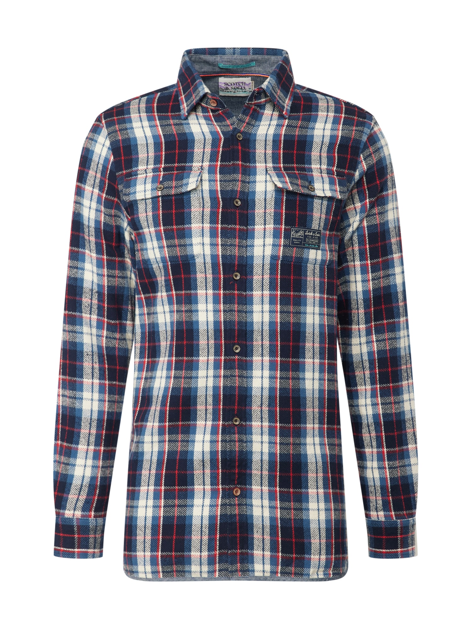 SCOTCH & SODA Srajca  nočno modra / temno modra / brusnica / bela
