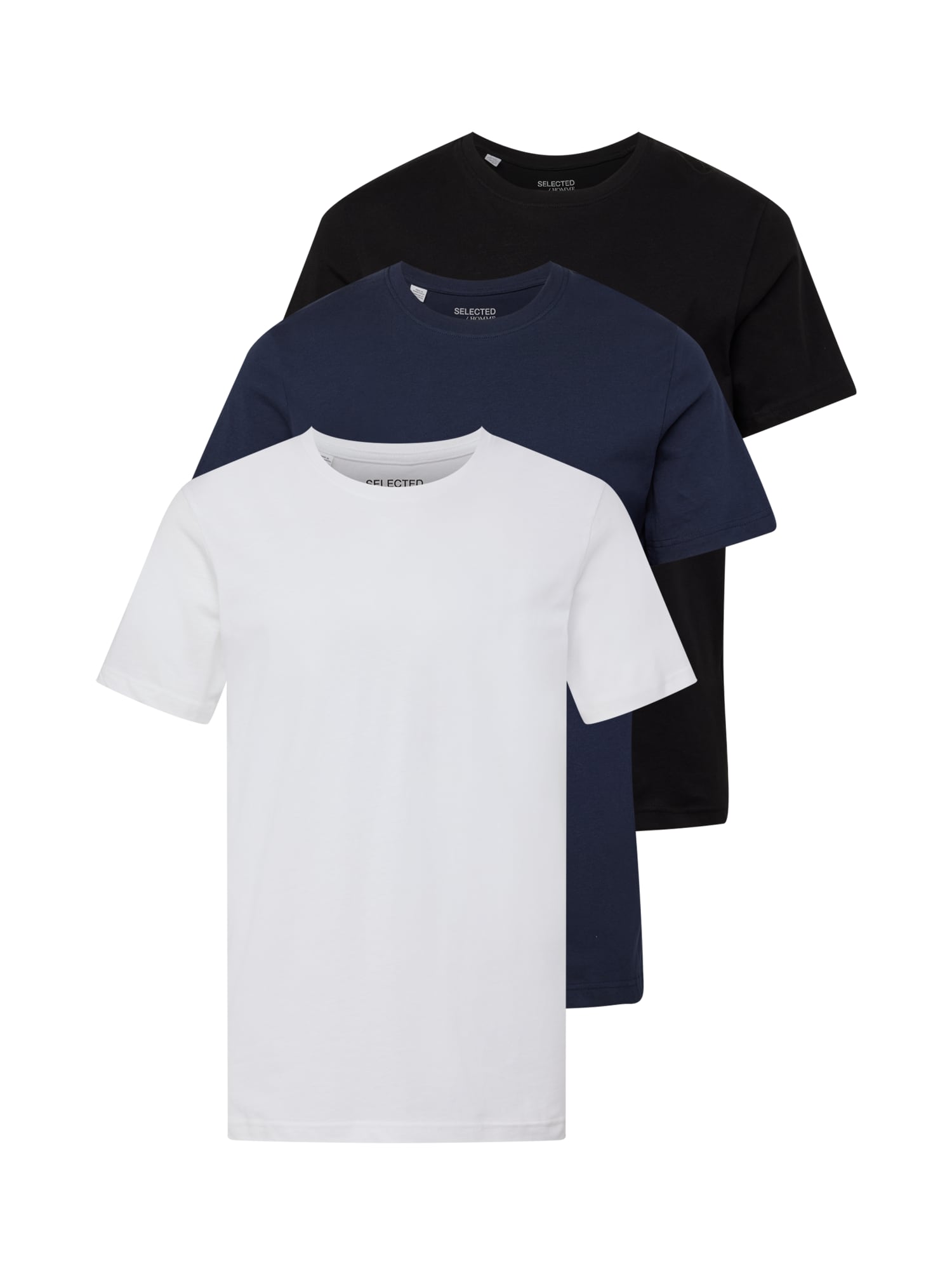 SELECTED HOMME Majica 'Axel'  modra / črna / bela
