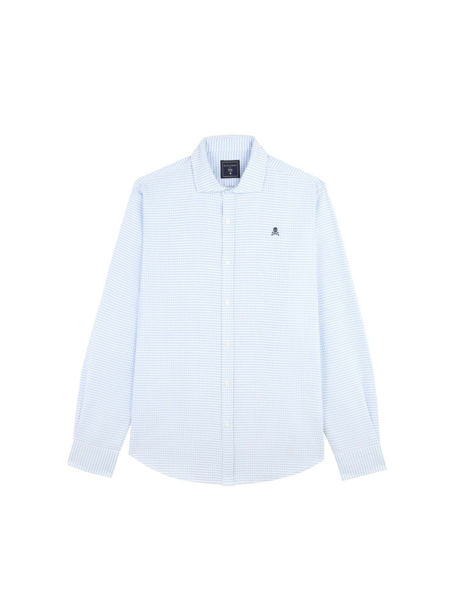 Scalpers Srajca 'Oxford Peach'  modra / črna