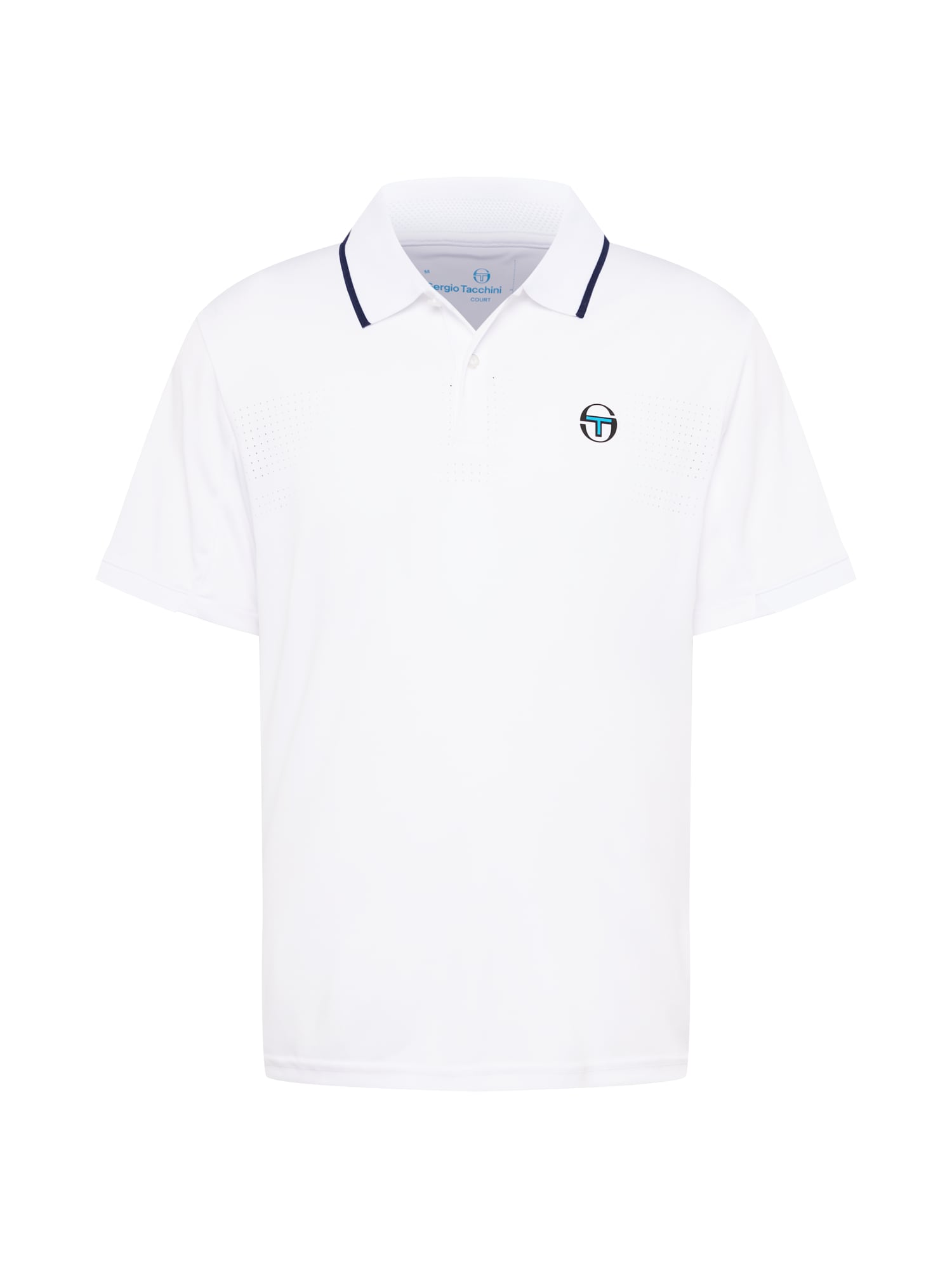 Sergio Tacchini Funkcionalna majica 'YOUNG LINE PRO'  azur / temno modra / črna / bela