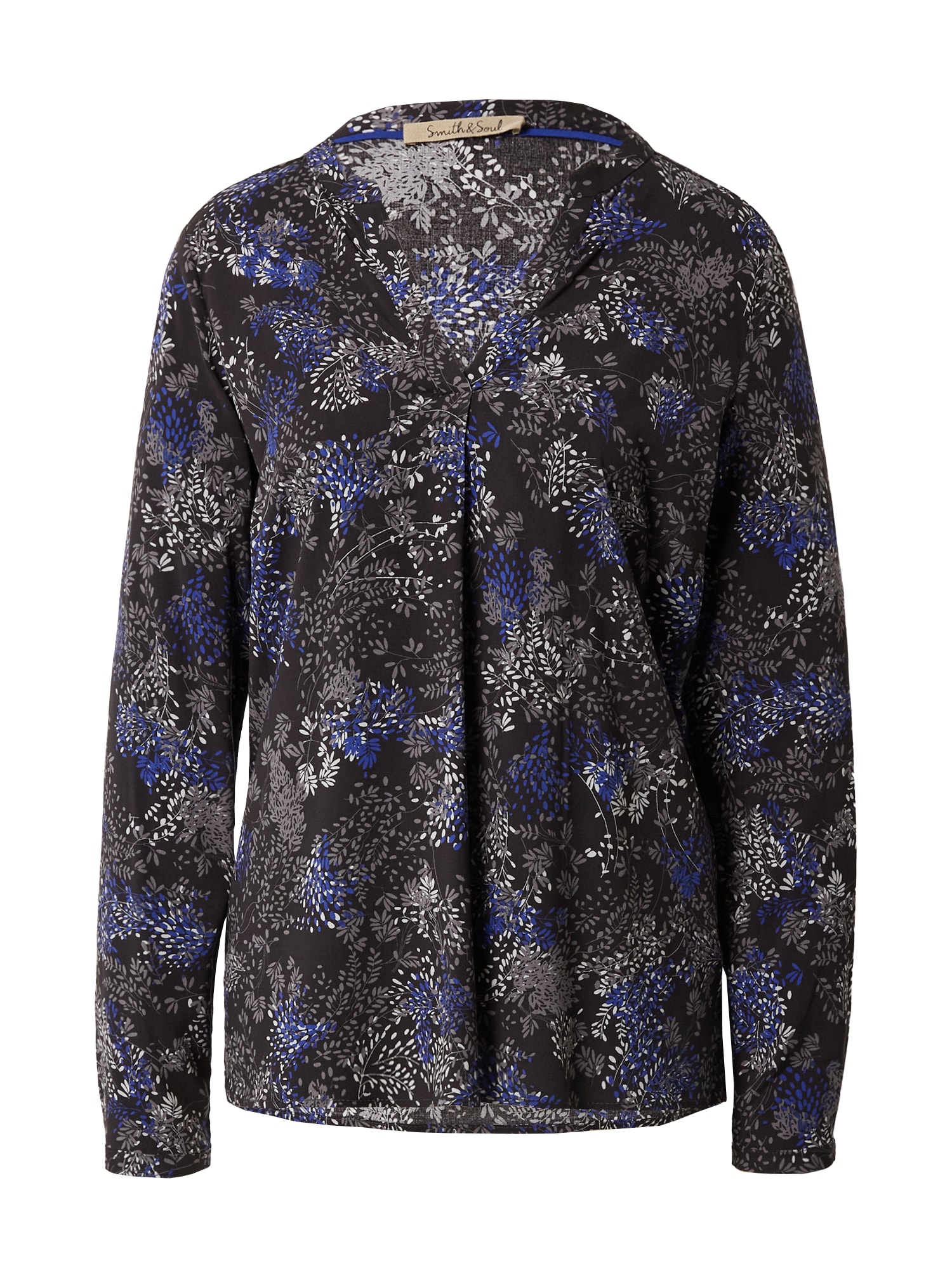 Smith&Soul Bluza 'Vince'  modra / siva / grafit / bela