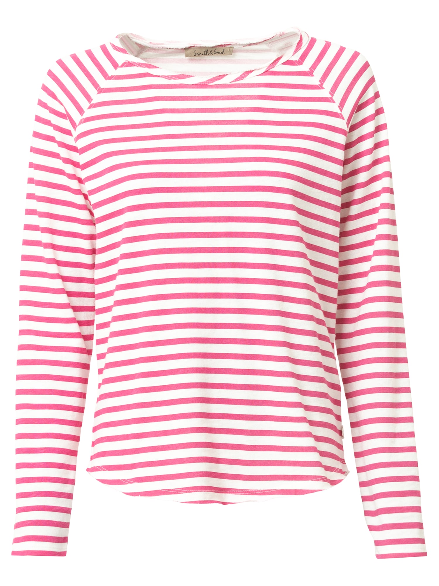 Smith&Soul Majica  magenta / bela