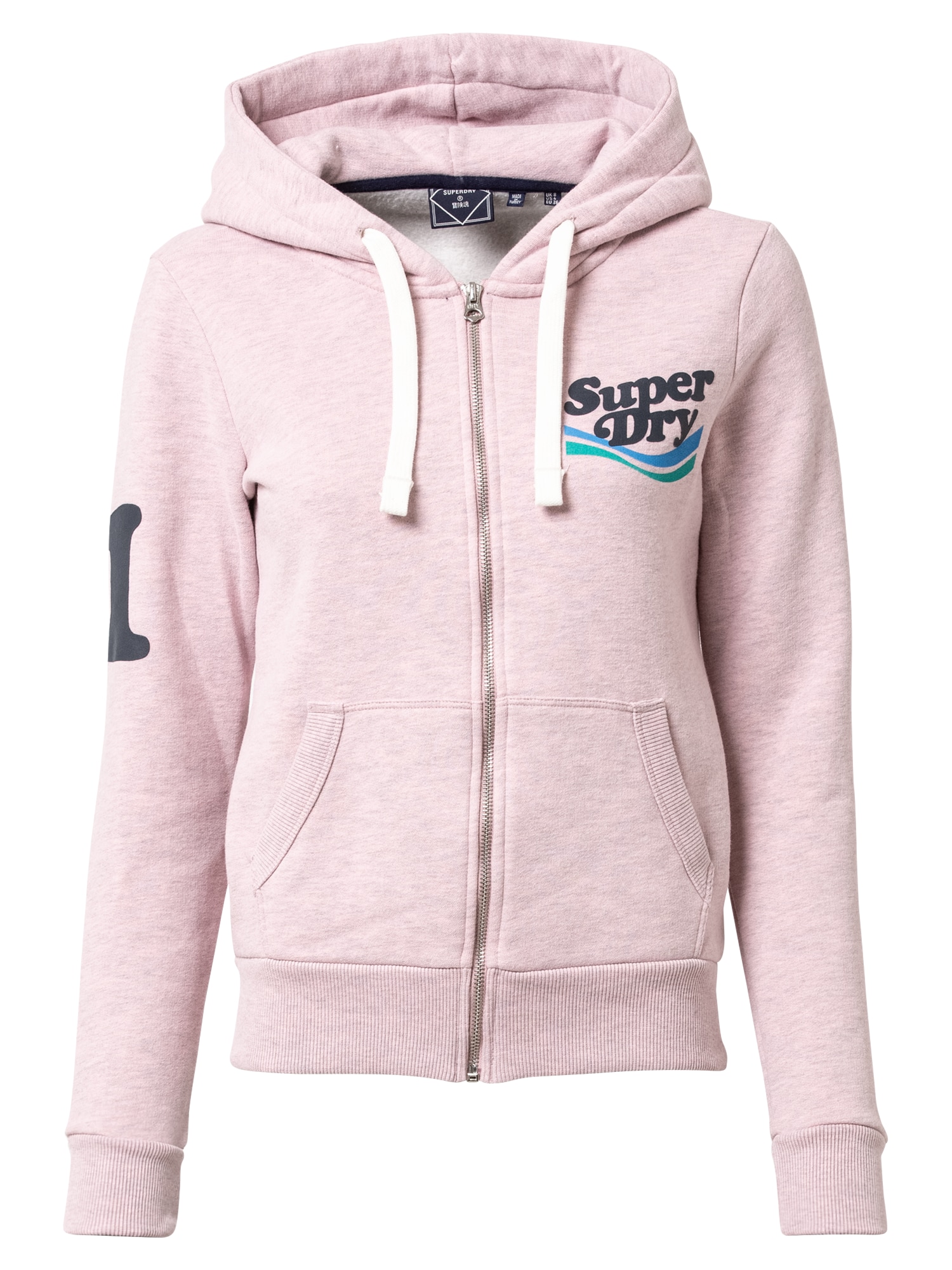 Superdry Jopa na zadrgo 'VINTAGE COOPER NOSTALGIA'  mornarska / cijansko modra / pegasto roza