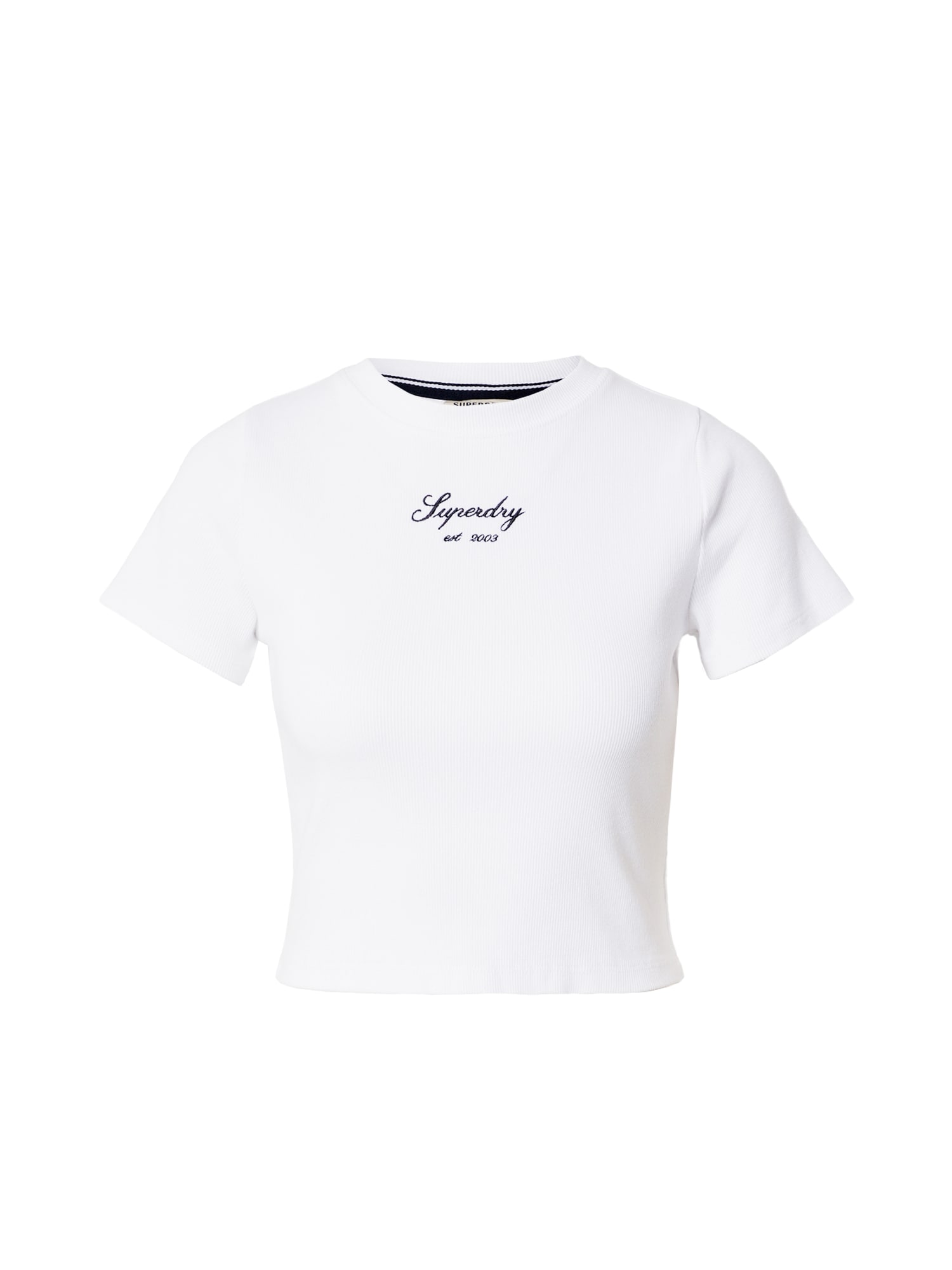 Superdry Majica  črna / bela