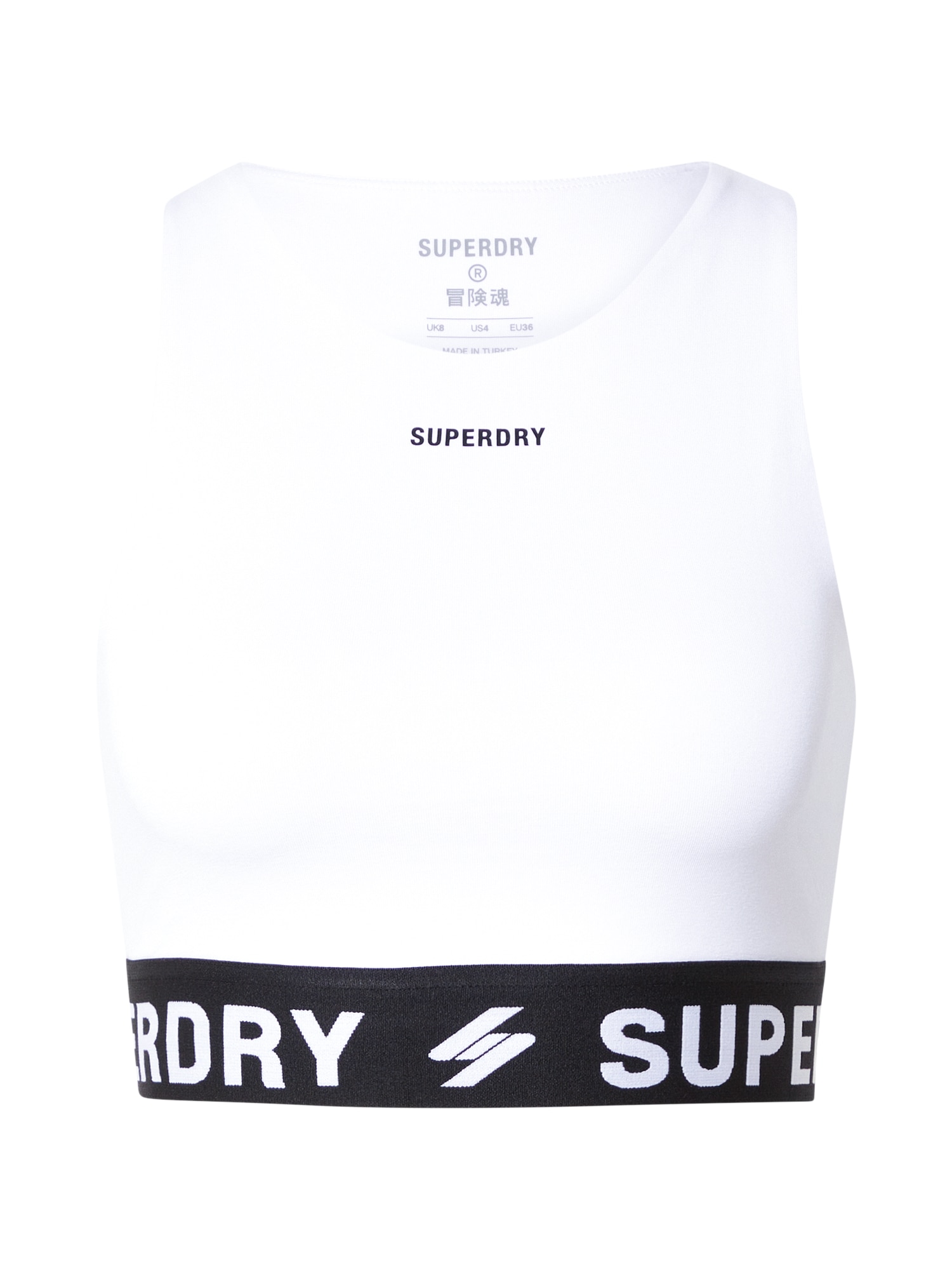 Superdry Nedrček  črna / bela