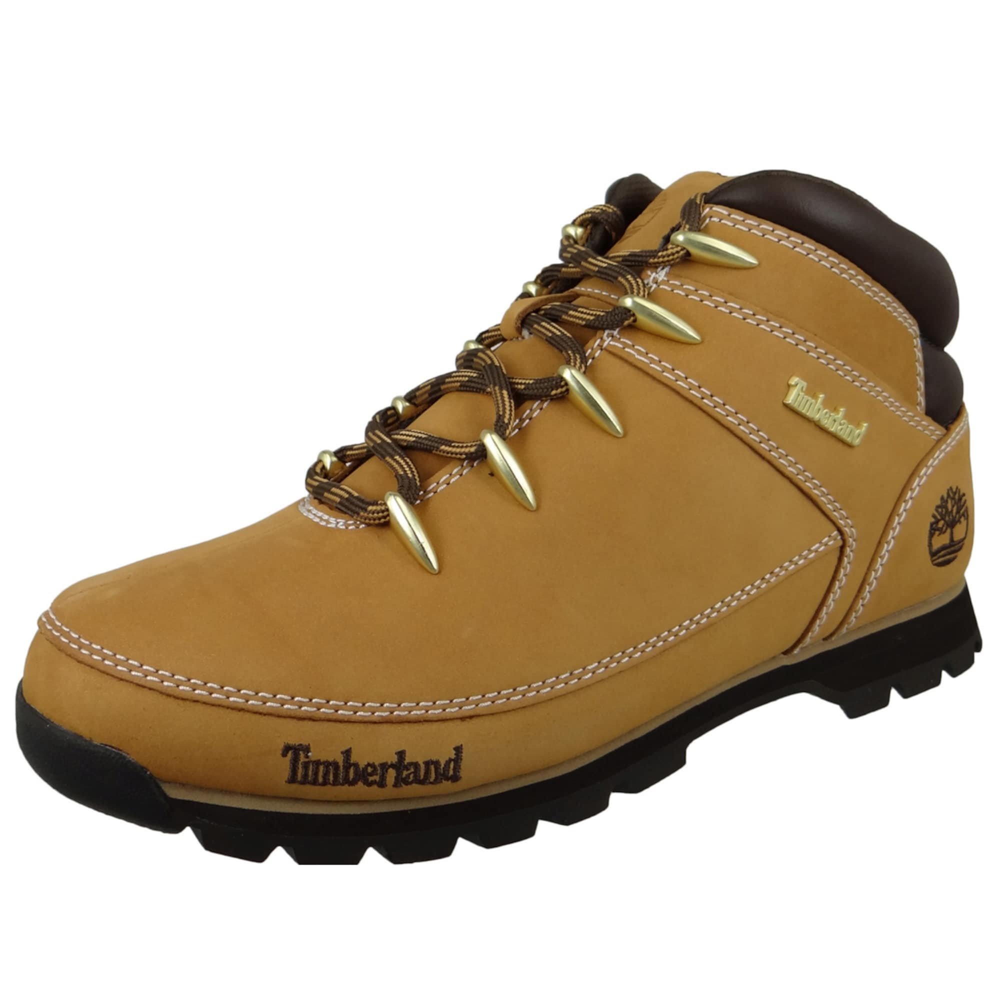 TIMBERLAND Gležnarji z vezalkami  karamel / temno rjava