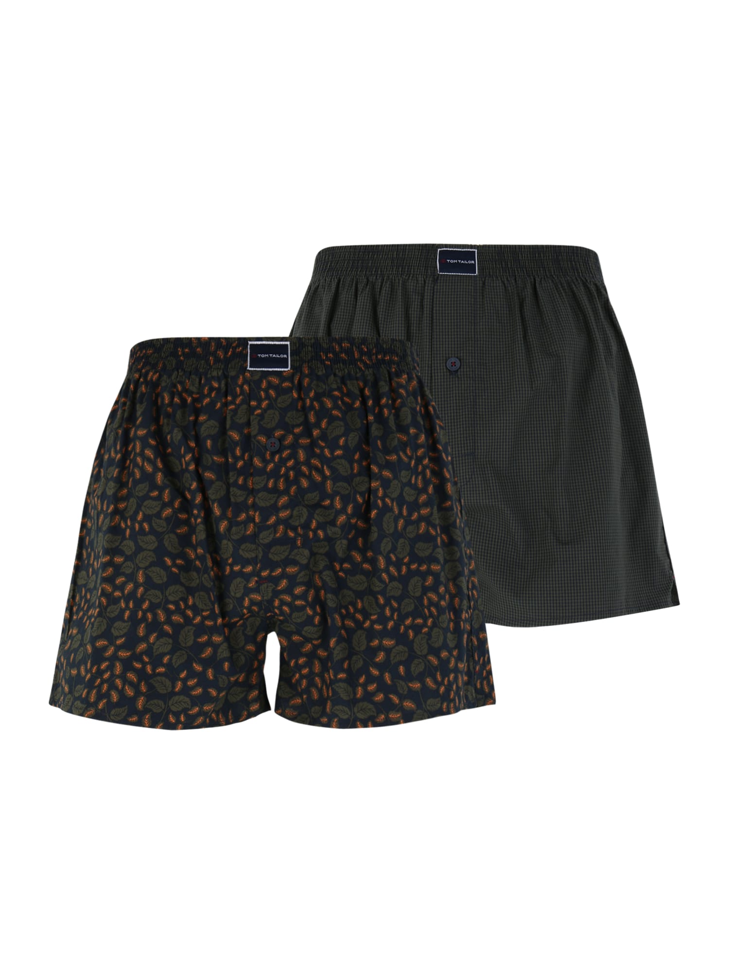 TOM TAILOR Boksarice  mornarska / rjava / kaki / bela