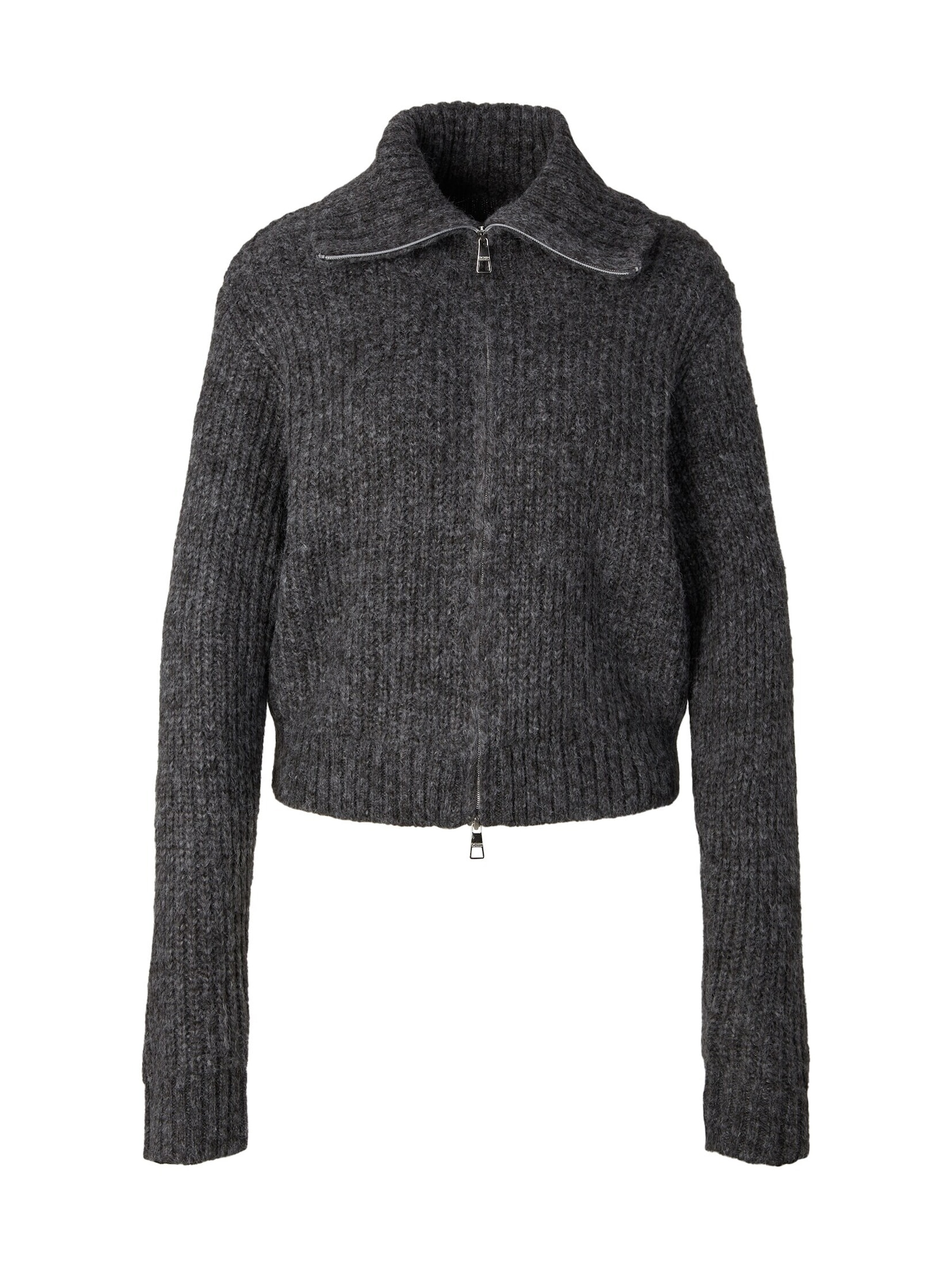 TOM TAILOR DENIM Pletena jopa  pegasto siva