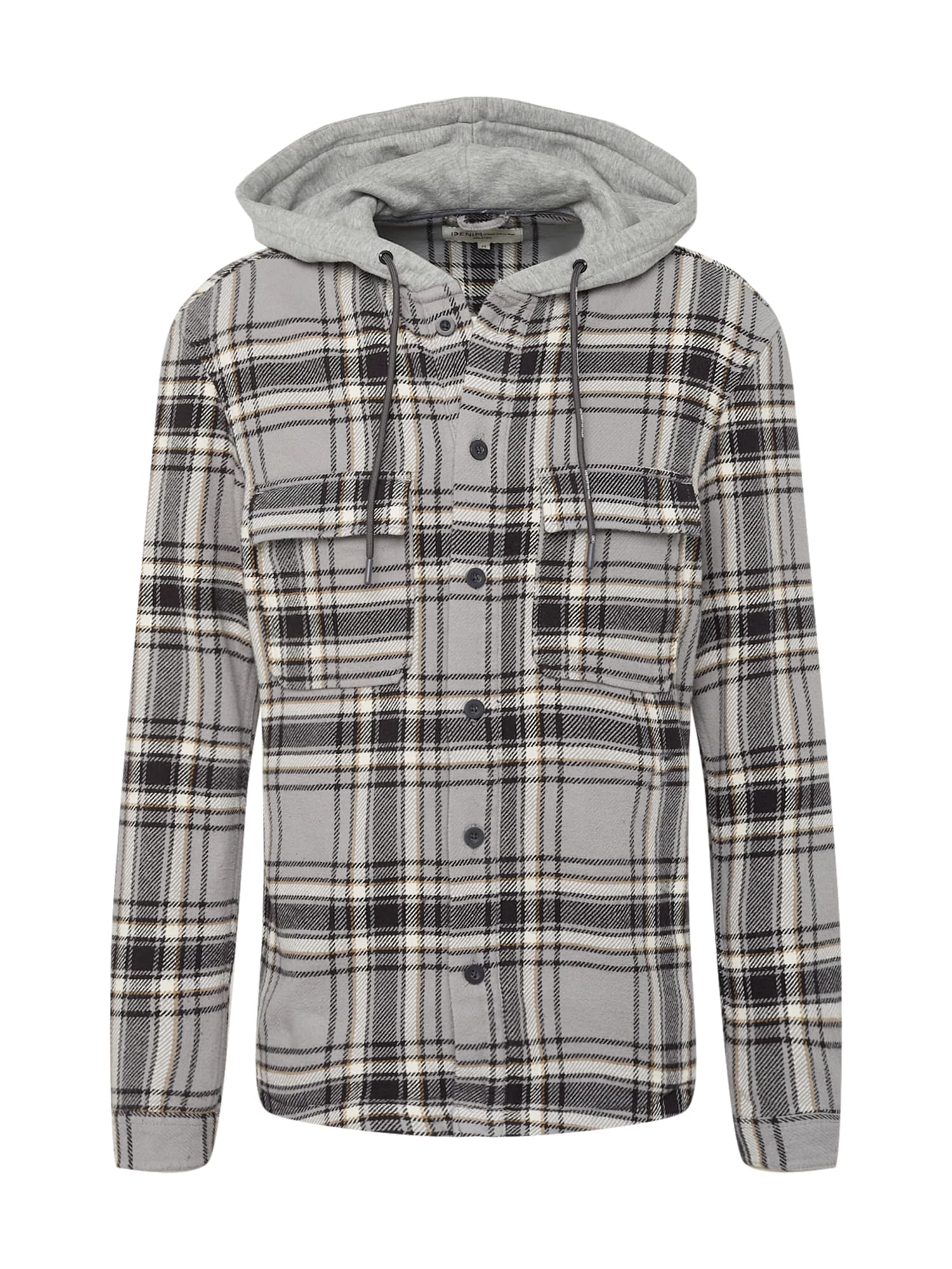 TOM TAILOR DENIM Prehodna jakna  rjava / siva / črna / bela