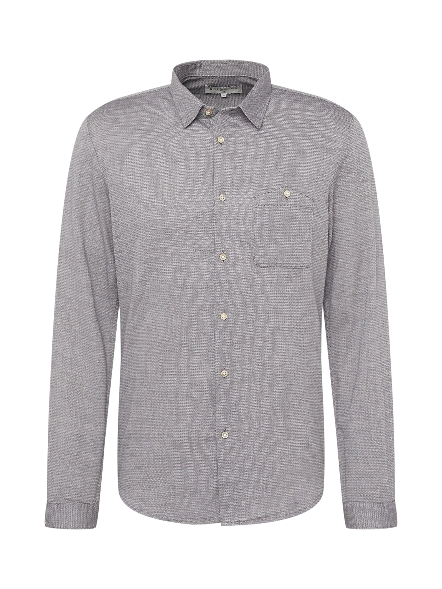 TOM TAILOR DENIM Srajca  dimno-siva / bela