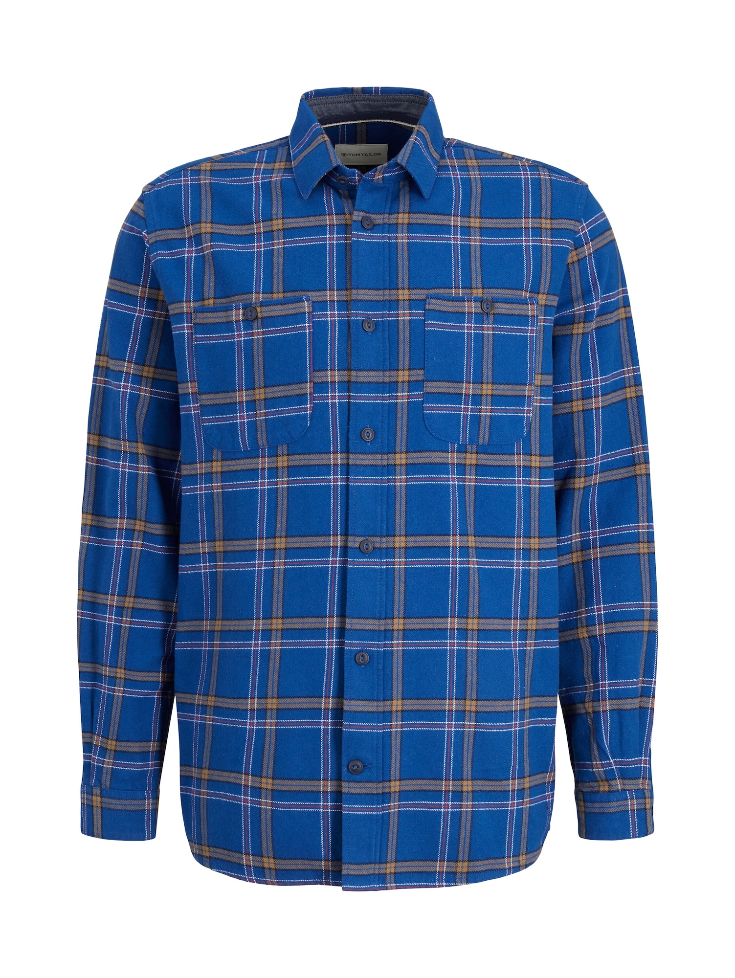 TOM TAILOR Srajca  modra / rjava / bela
