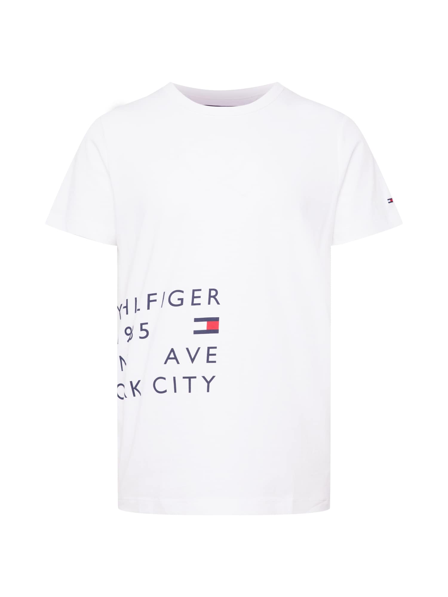 TOMMY HILFIGER Majica 'OFF PLACEMENT'  mornarska / rdeča / bela