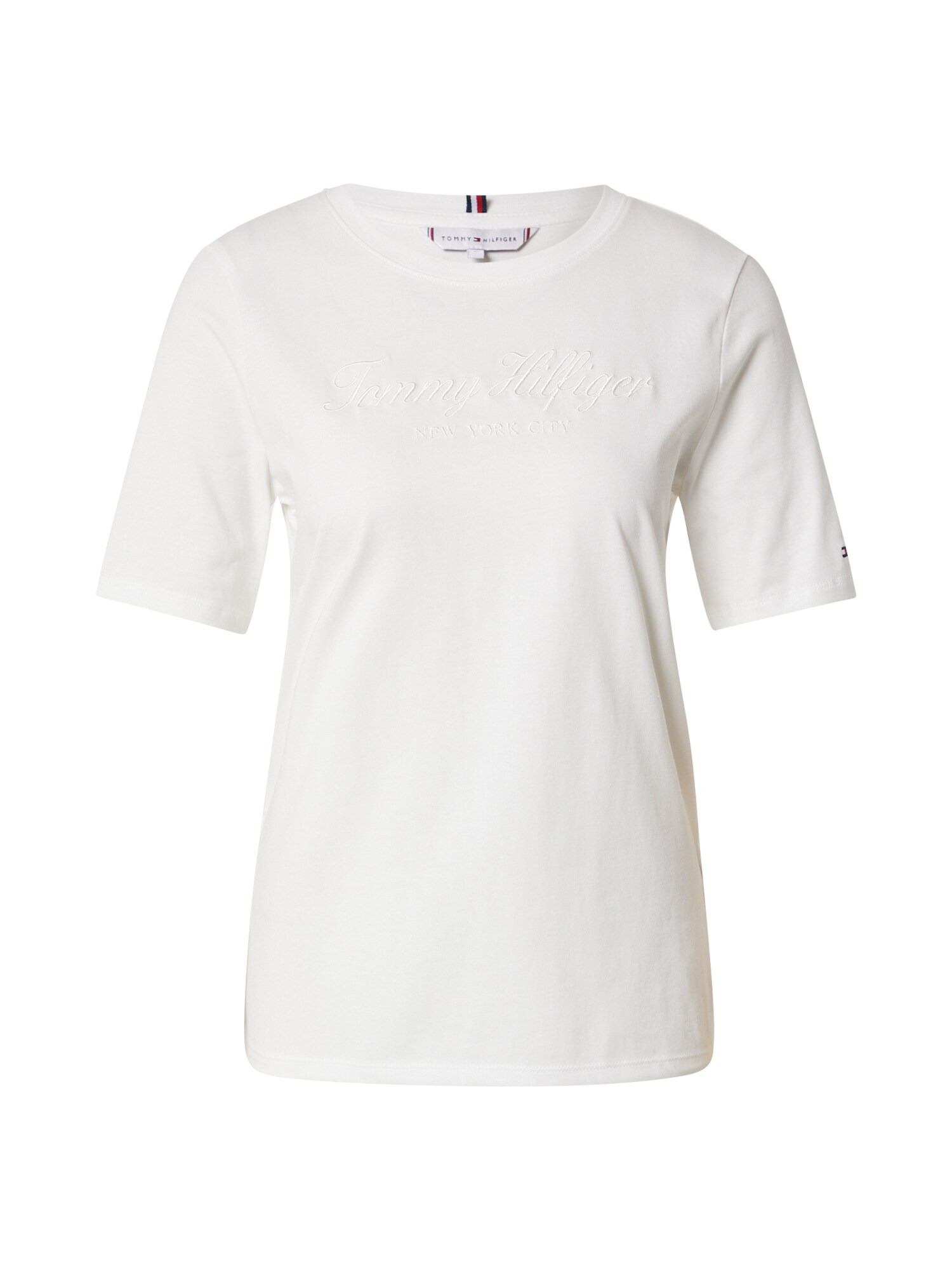 TOMMY HILFIGER Majica  mornarska / rdeča / bela