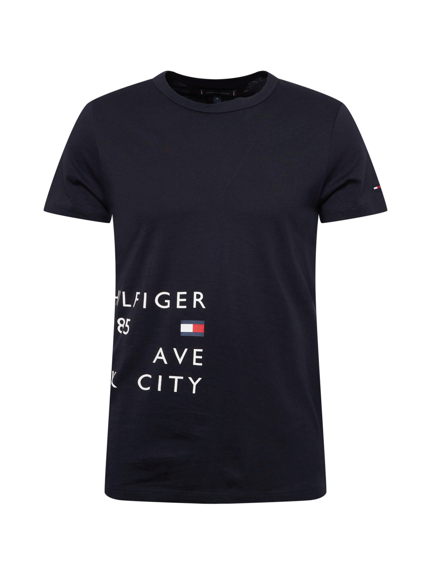 TOMMY HILFIGER Majica  nočno modra / rdeča / bela