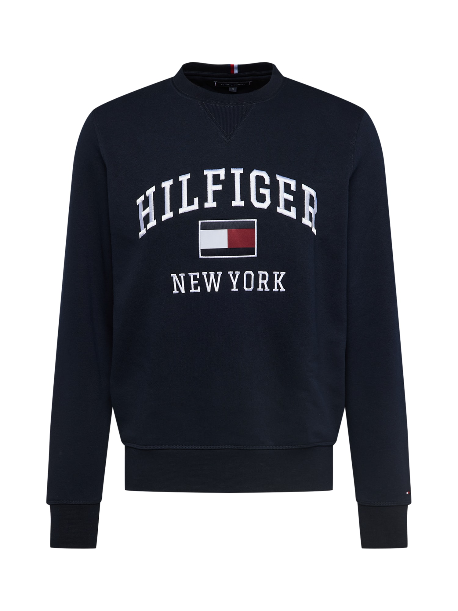 TOMMY HILFIGER Majica  nočno modra / rdeča / bela