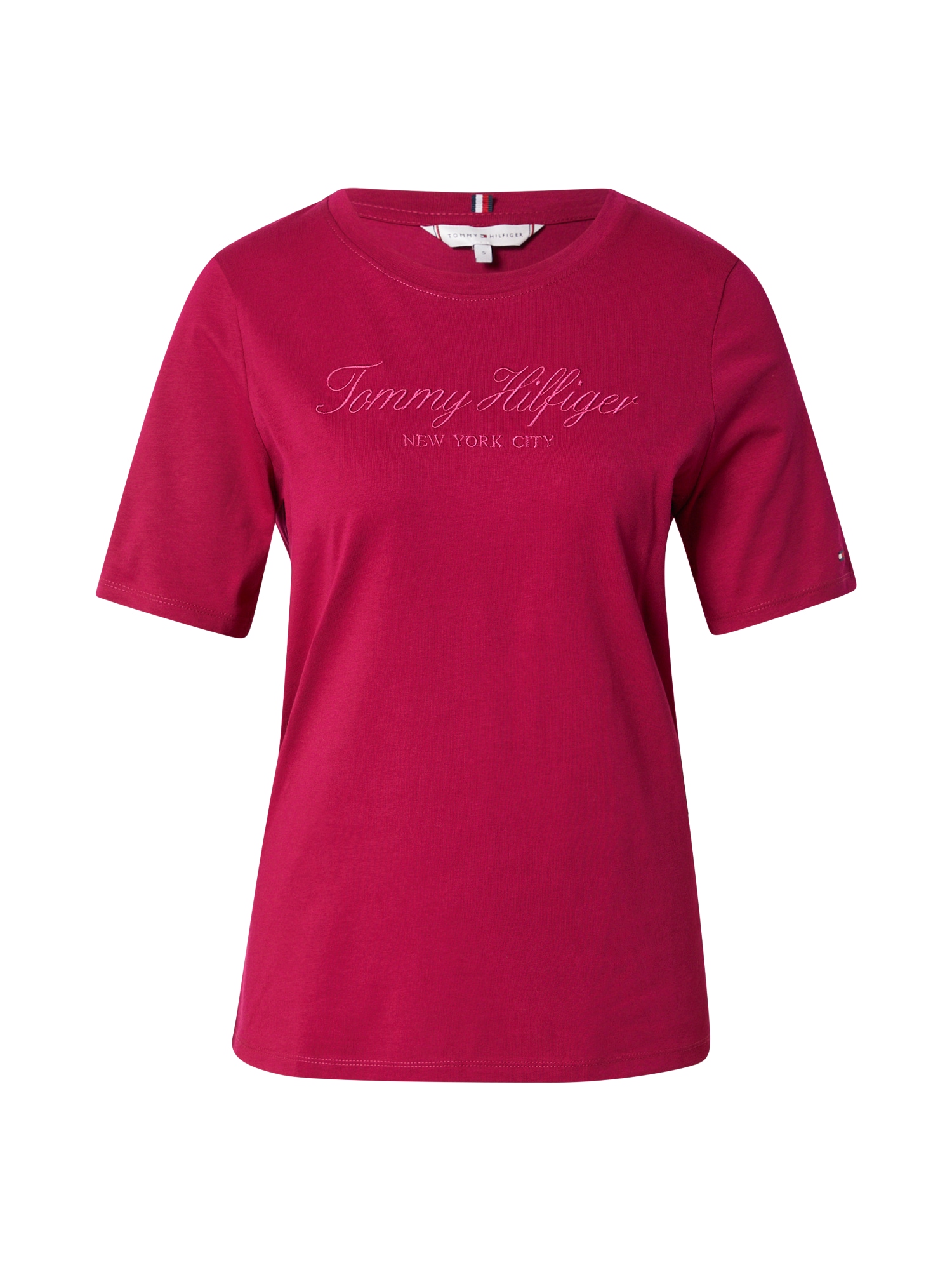 TOMMY HILFIGER Majica  roza / vinsko rdeča