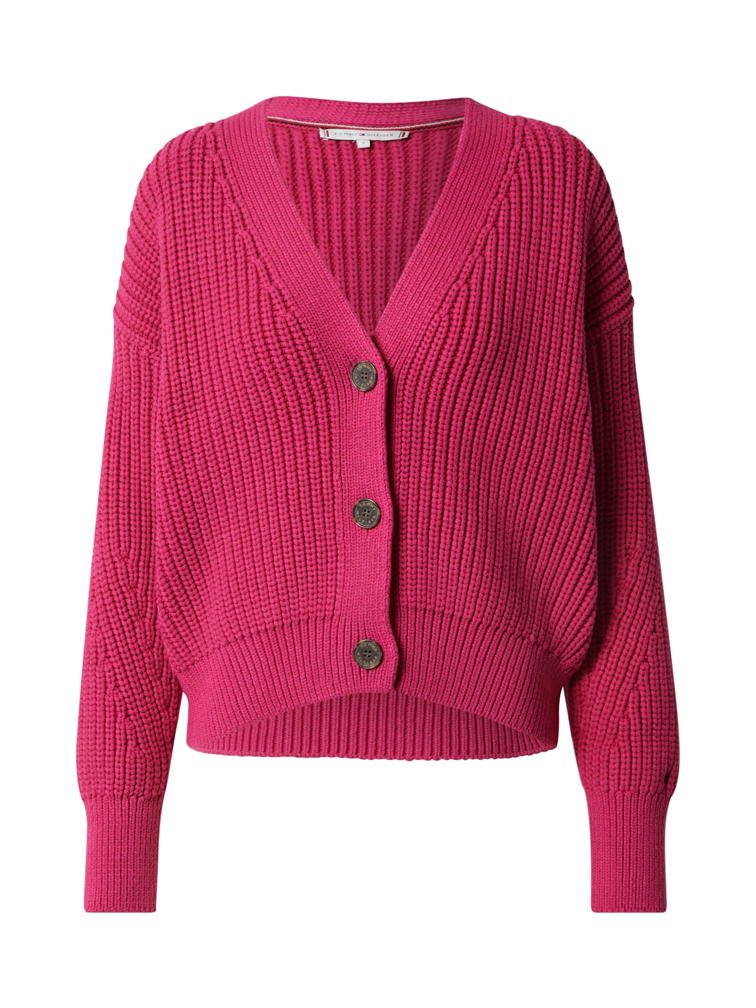 TOMMY HILFIGER Pletena jopa  magenta