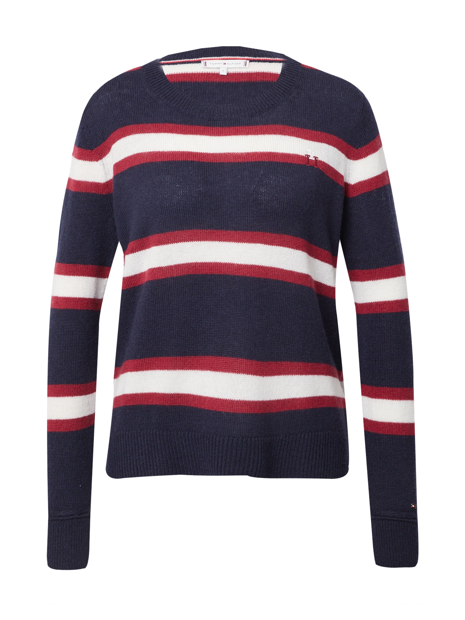 TOMMY HILFIGER Pulover  temno modra / rdeča / bela