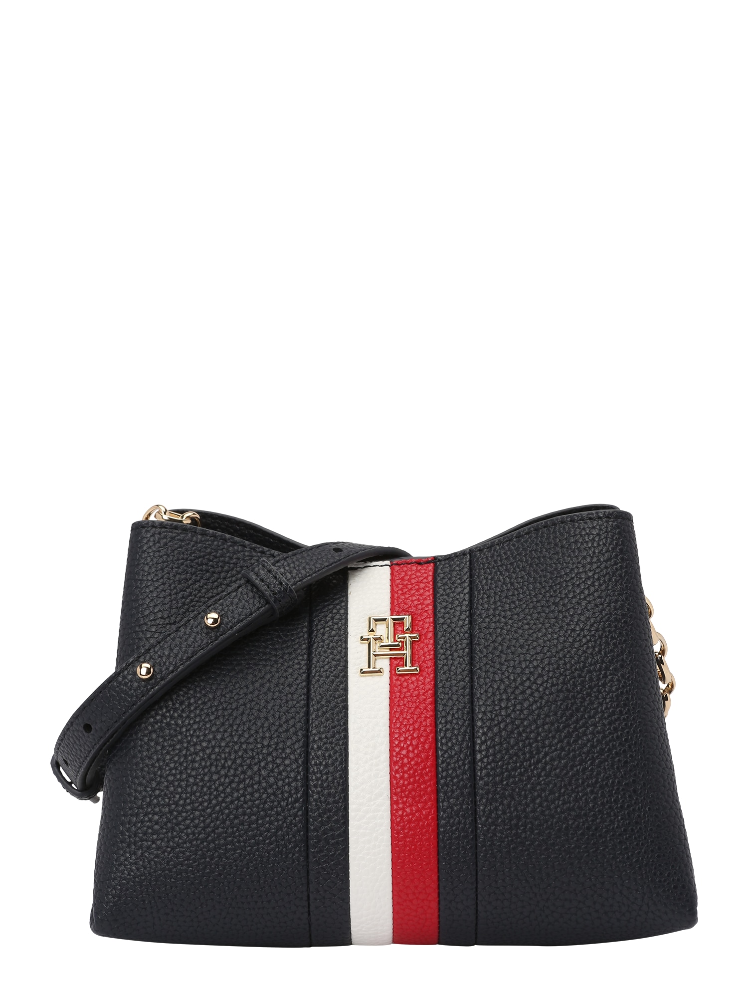 TOMMY HILFIGER Torba za čez ramo  mornarska / zlata / rdeča / bela