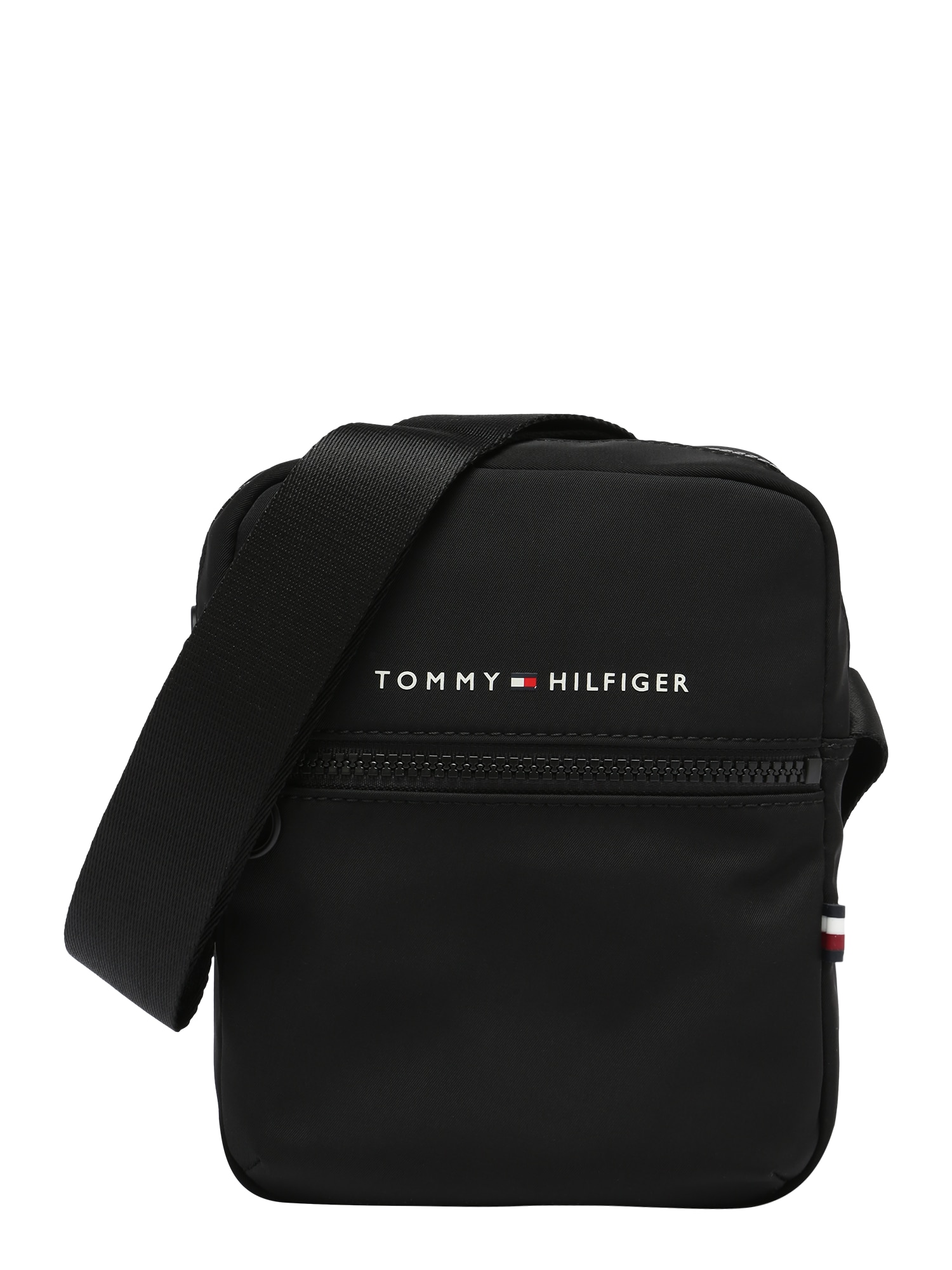 TOMMY HILFIGER Torba za čez ramo  rdeča / črna / bela