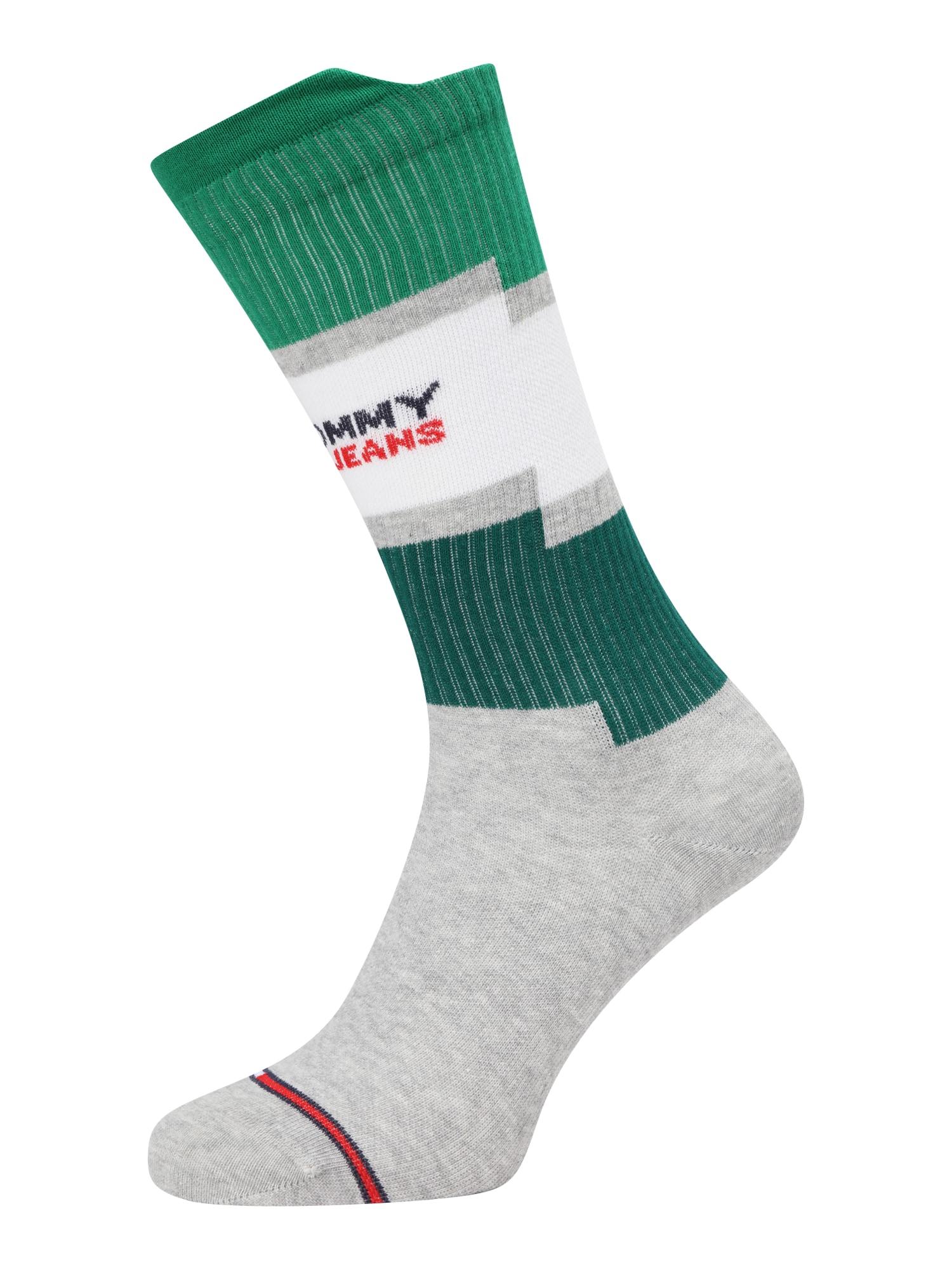 Tommy Hilfiger Underwear Nogavice  pegasto siva / zelena / rdeča / bela